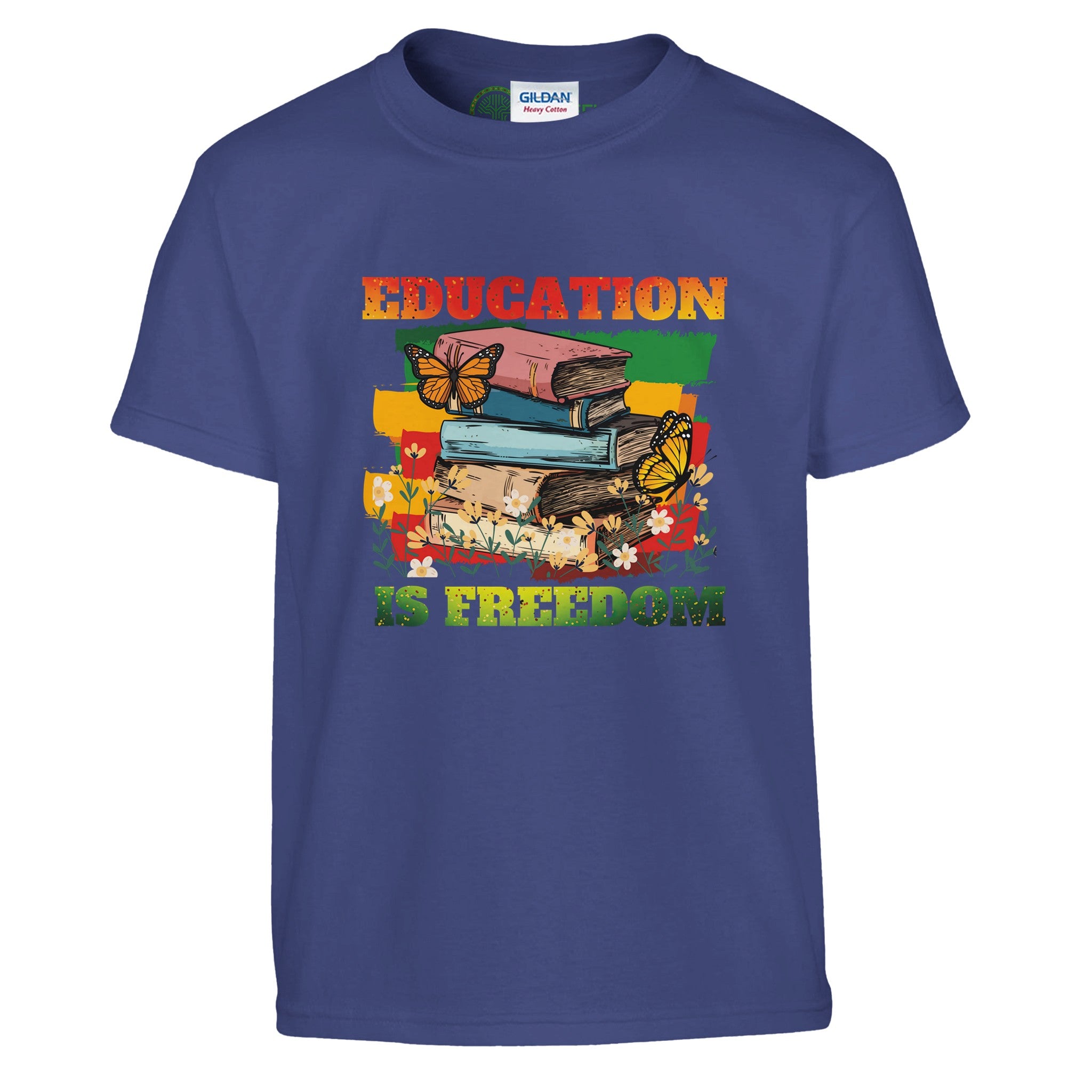 Education is Freedom | Black HistoryT-shirt For Kids - Prideful Roots