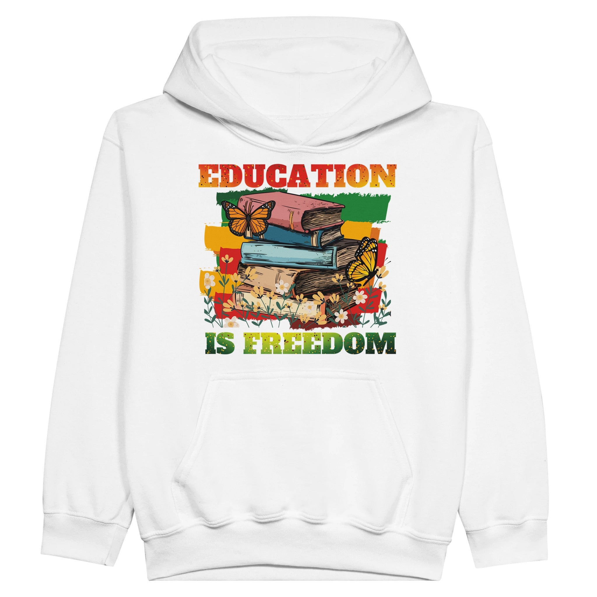 Education is Freedom | Black History Hoodie For Kids - Prideful Roots