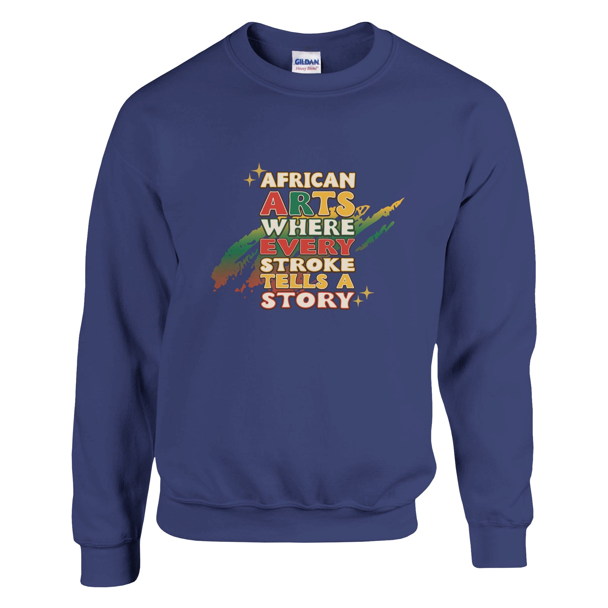African Arts: Where Every Stroke Tells a Story Sweatshirt For Men & Women - Prideful Roots