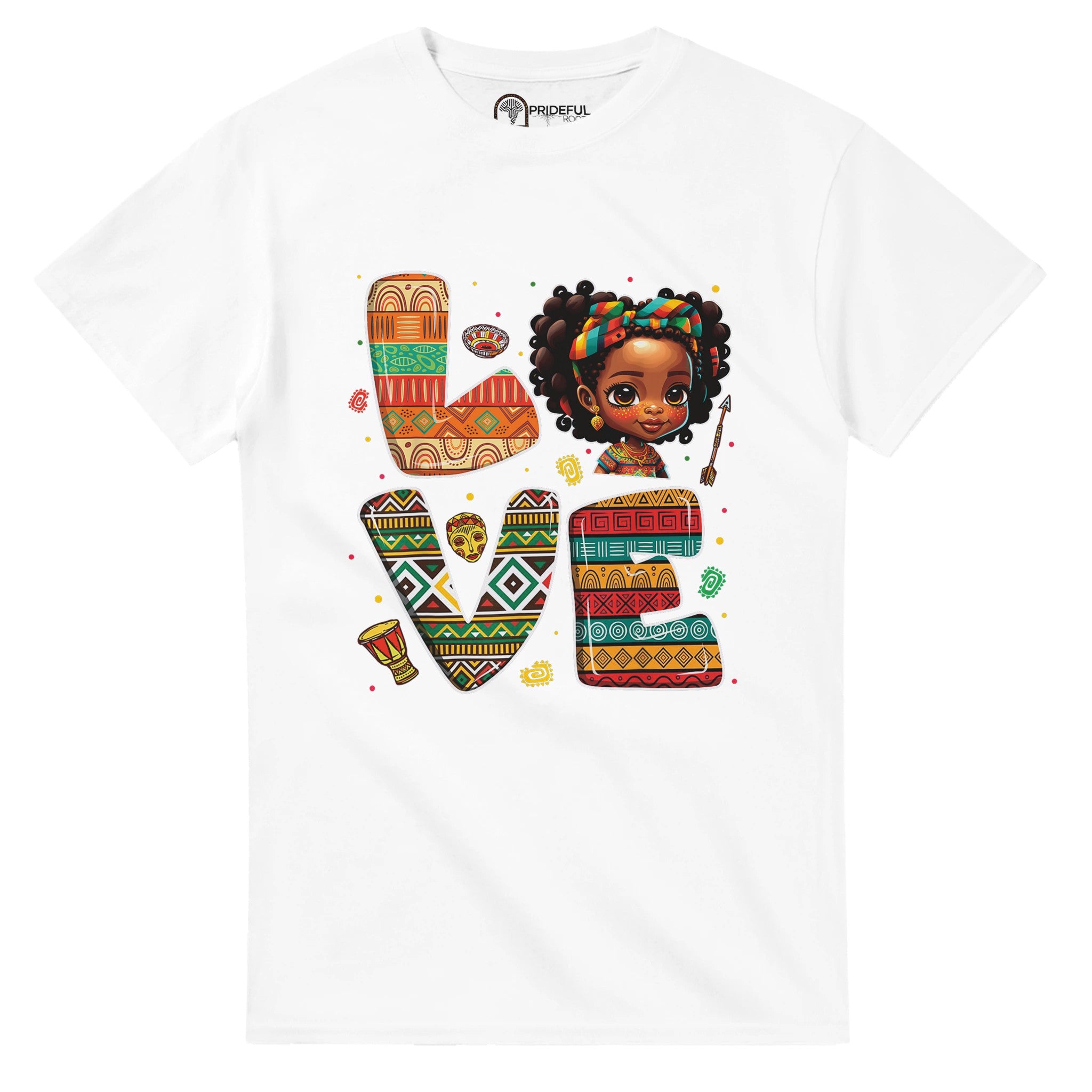 "Love" Afro Girl Vibes T-shirt For Men & Women - Prideful Roots