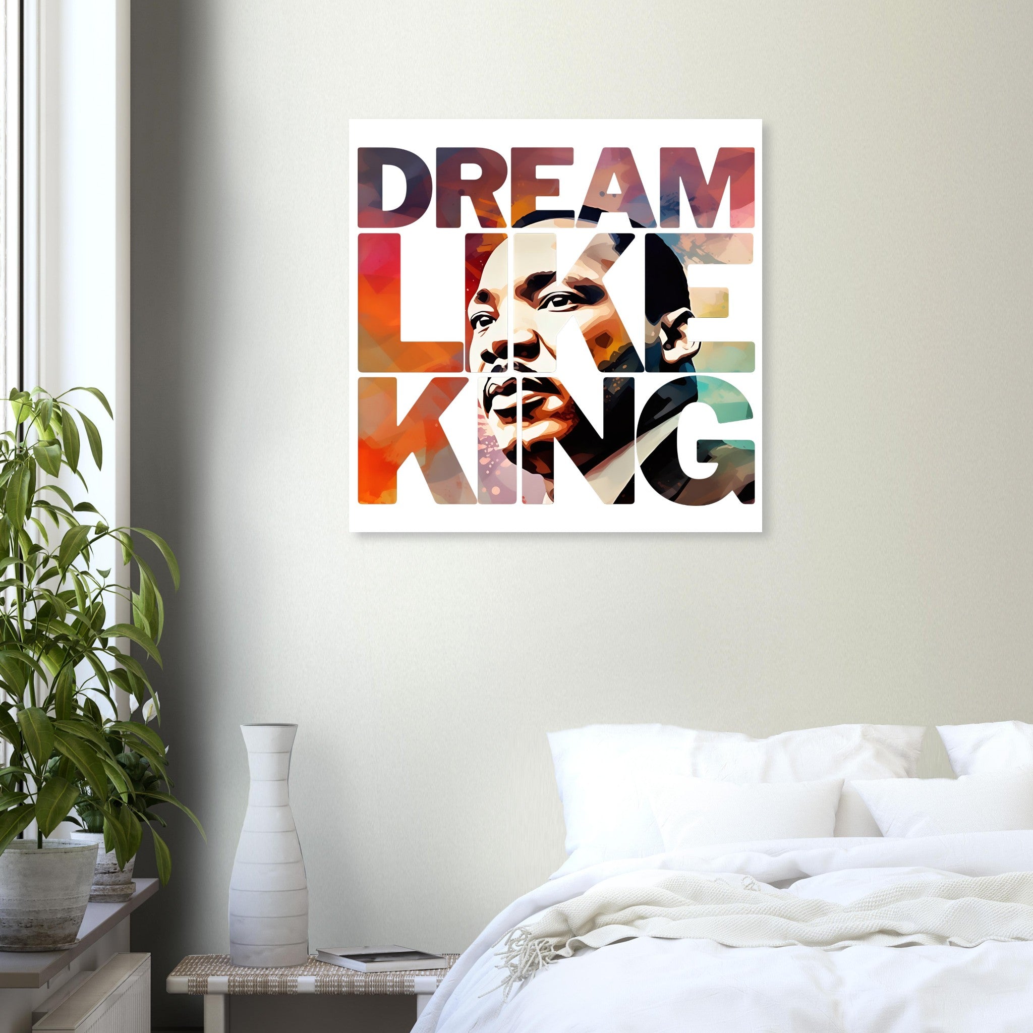 Dream Like King - Black History Premium Wooden Poster - Prideful Roots