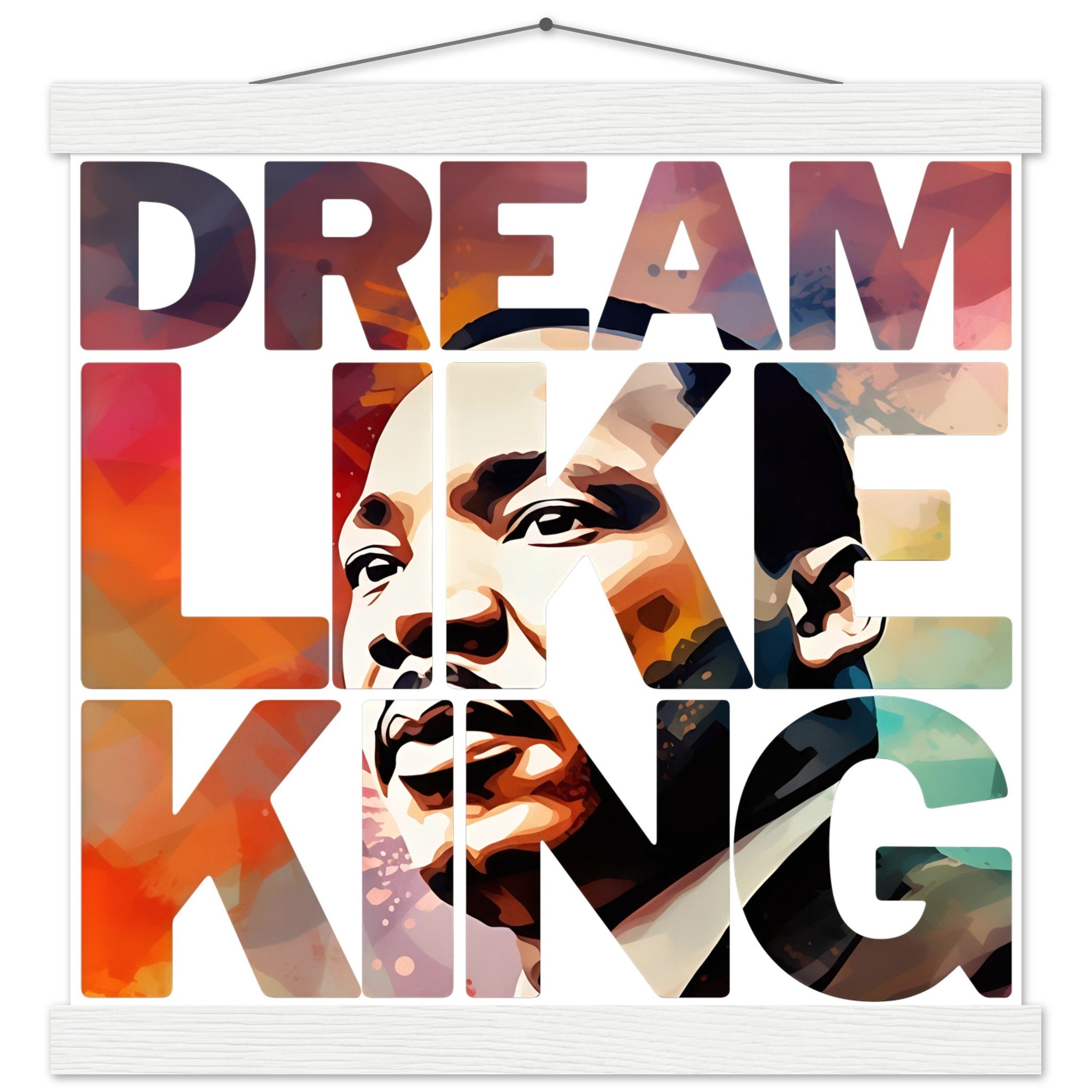 Dream Like King | Black History Wall Art – Framed, Unframed, or Magnetic Hanger - Prideful Roots