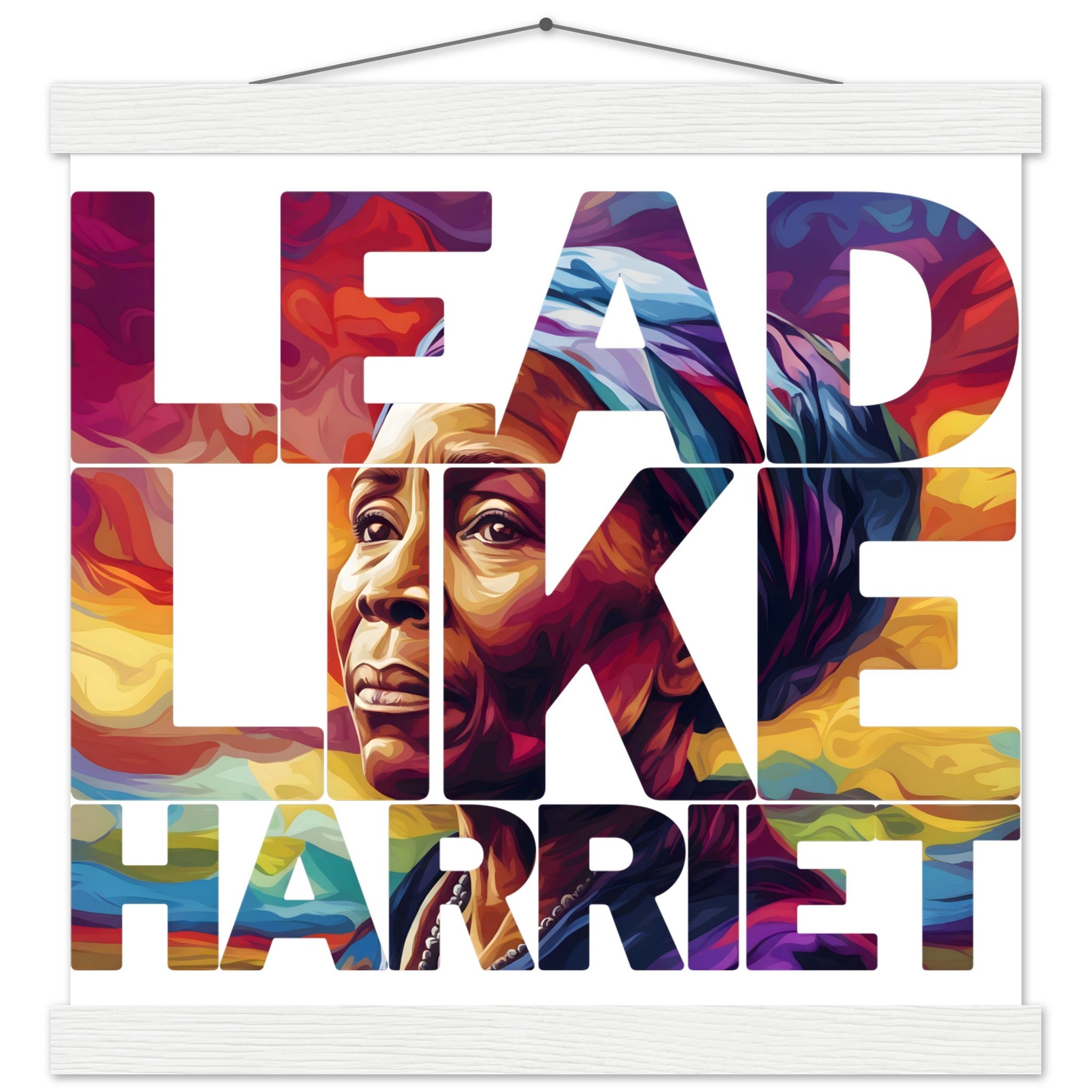 Lead Like Harriet | Black History Wall Art – Framed, Unframed, or Magnetic Hanger - Prideful Roots