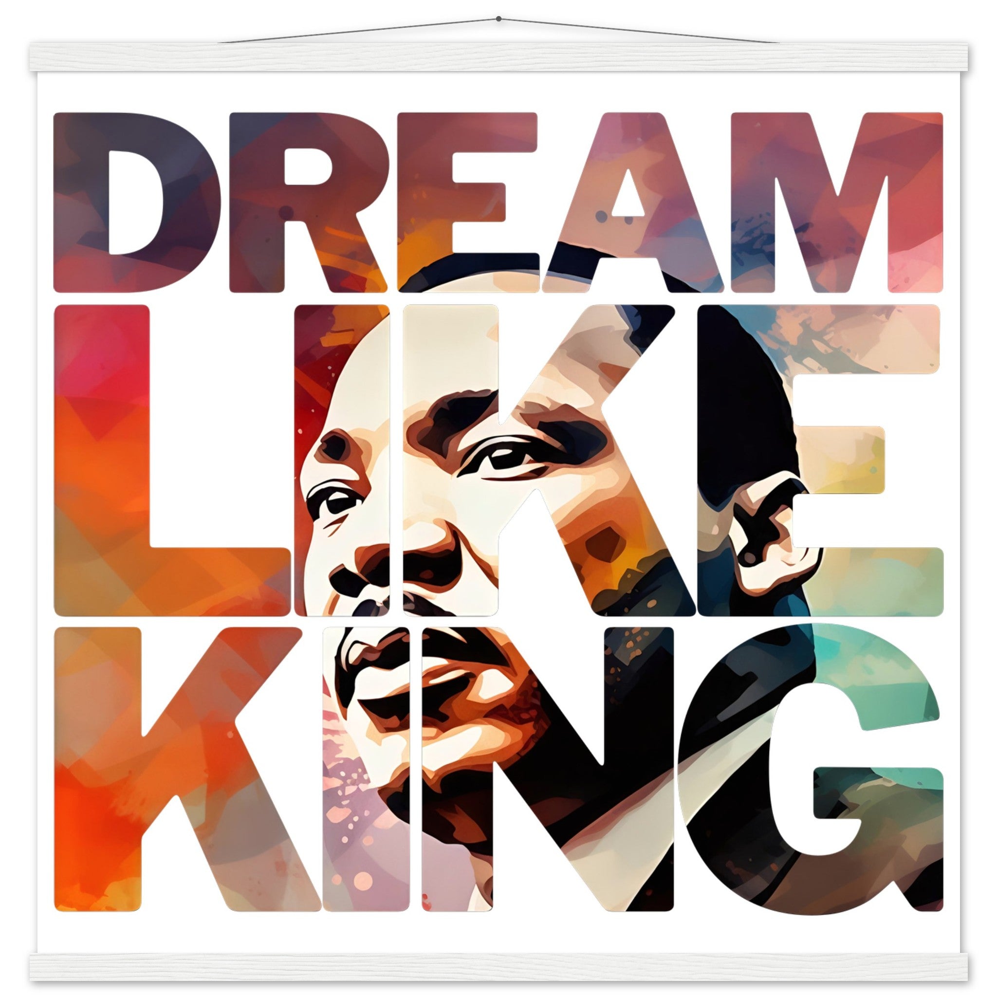 Dream Like King | Black History Wall Art – Framed, Unframed, or Magnetic Hanger - Prideful Roots