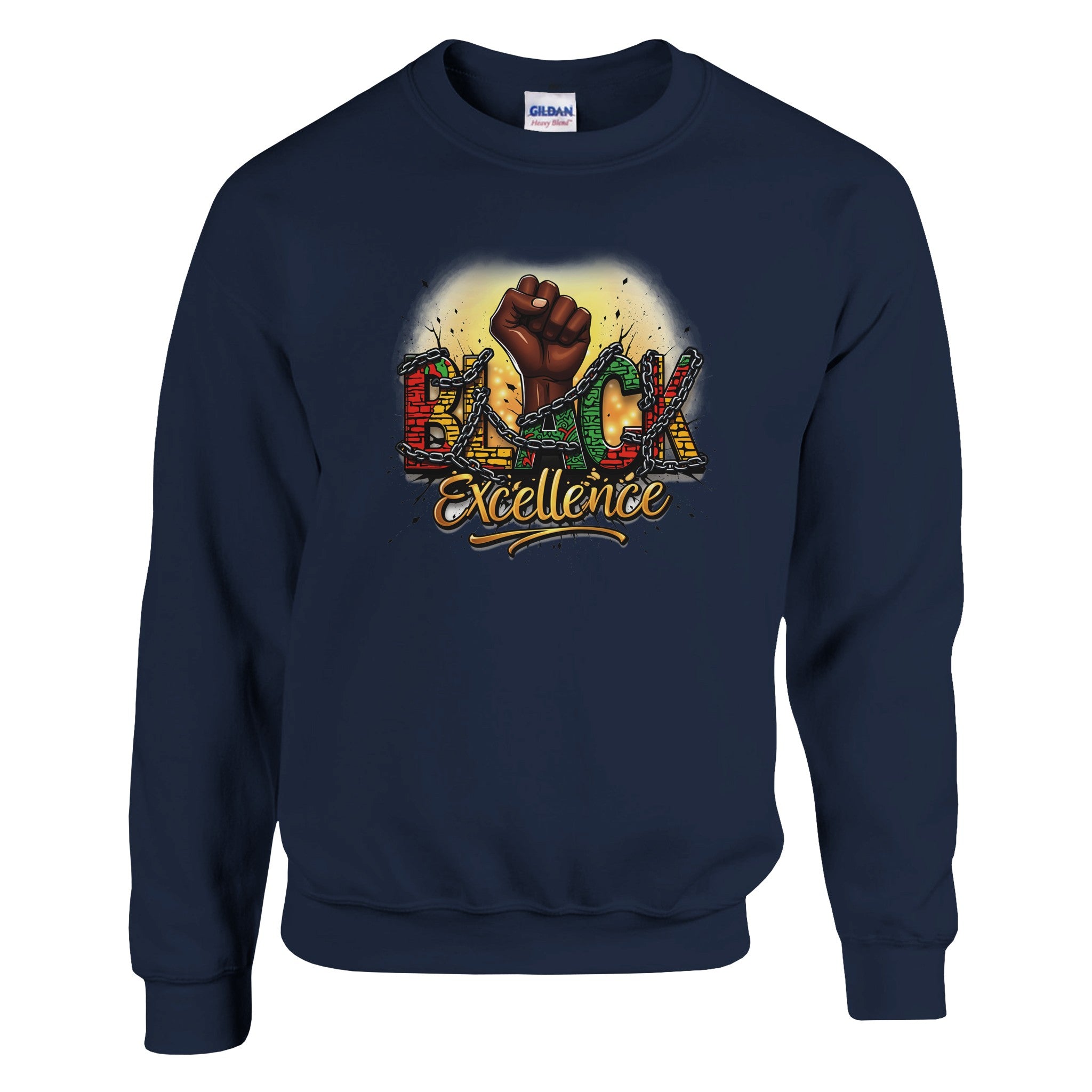 Black Excellence: Breaking Chains | Black History Month Sweatshirt For Men & Women - Prideful Roots