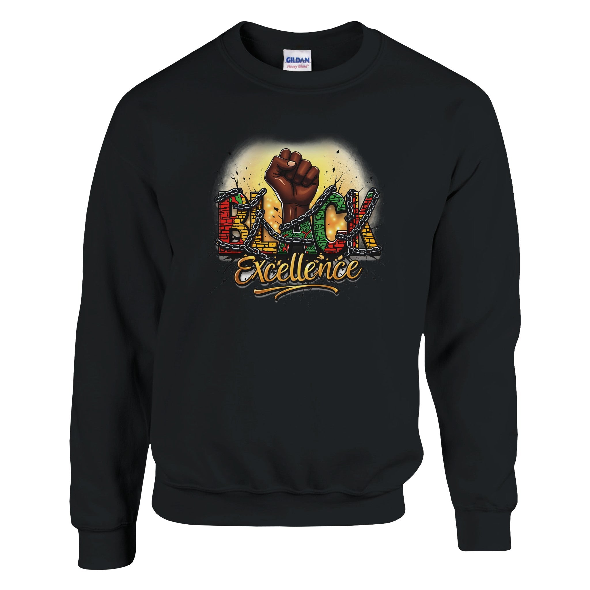 Black Excellence: Breaking Chains | Black History Month Sweatshirt For Men & Women - Prideful Roots