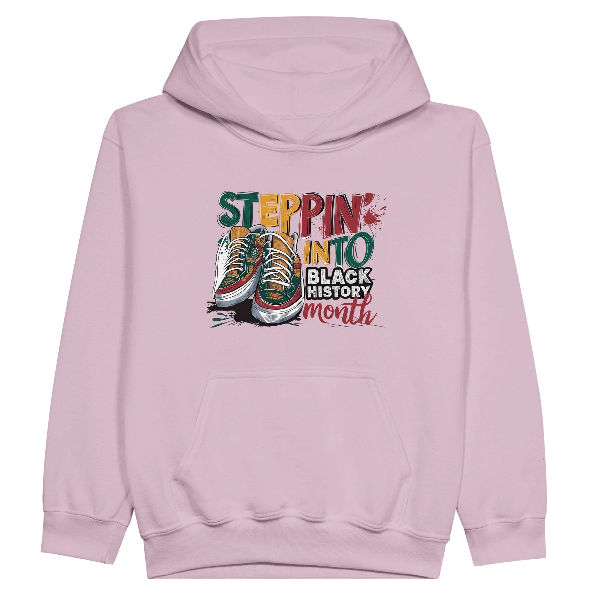 Stepping Into Black History Month Hoodie For Kids - Prideful Roots