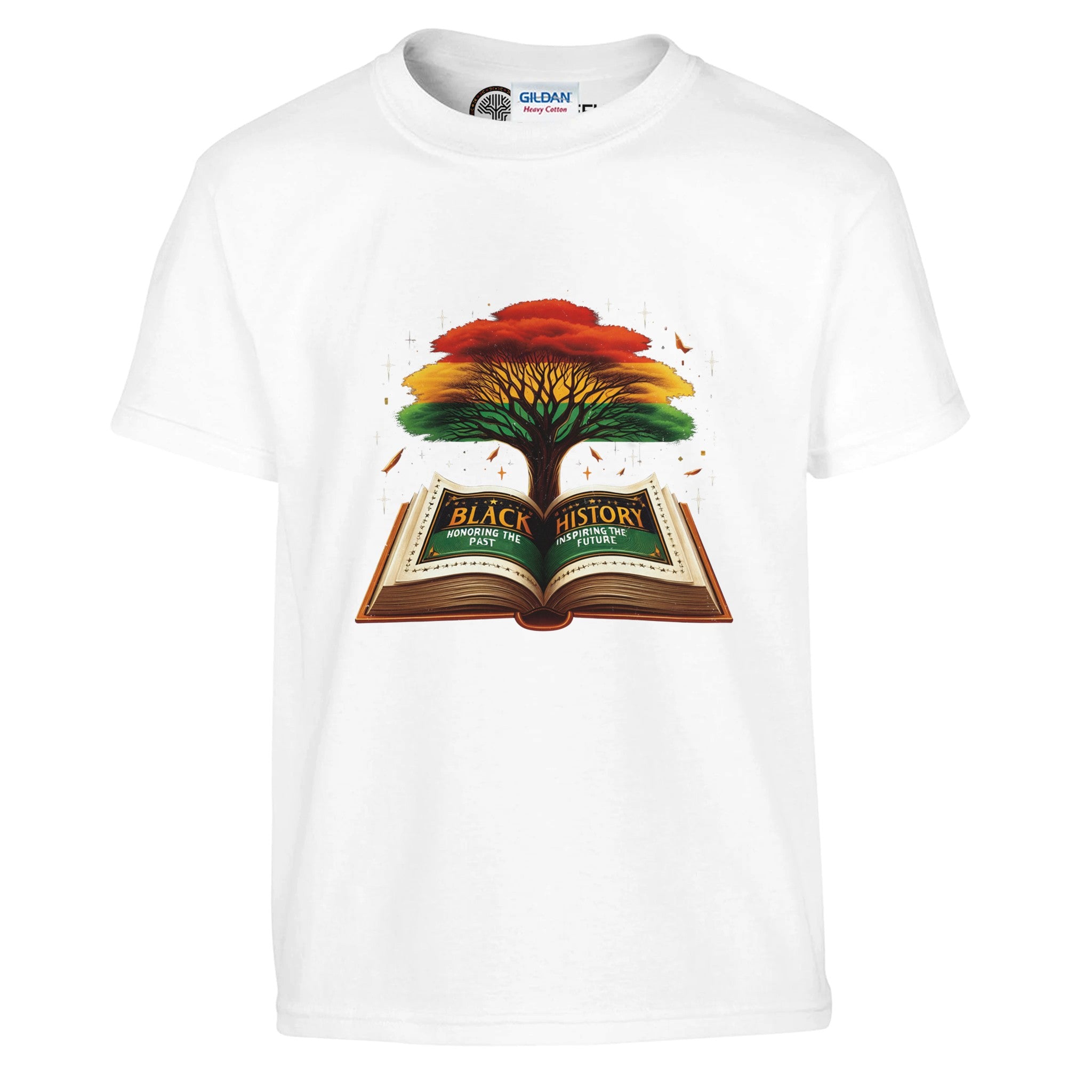 Black History Book & Tree T-shirt For Kids - Prideful Roots
