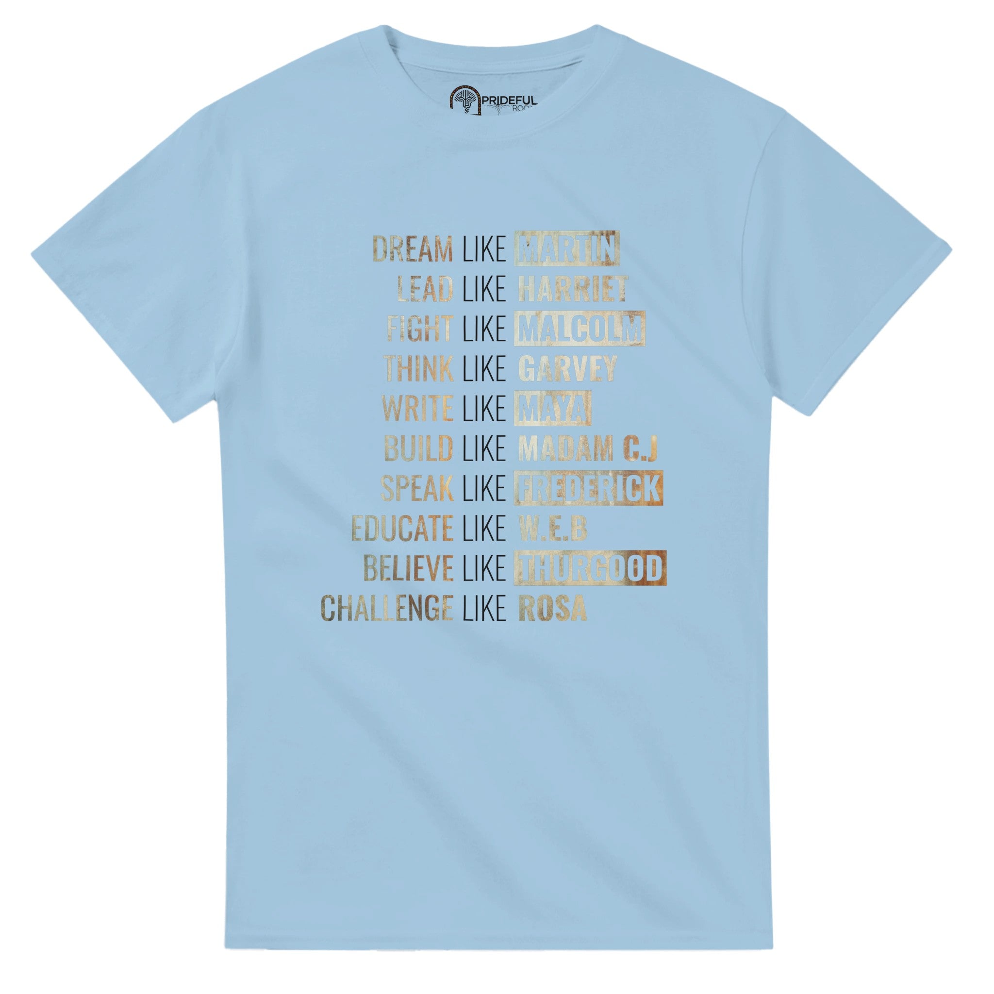Legacy of Leaders: Dream, Lead, Inspire T-shirt For Men & Women - Prideful Roots