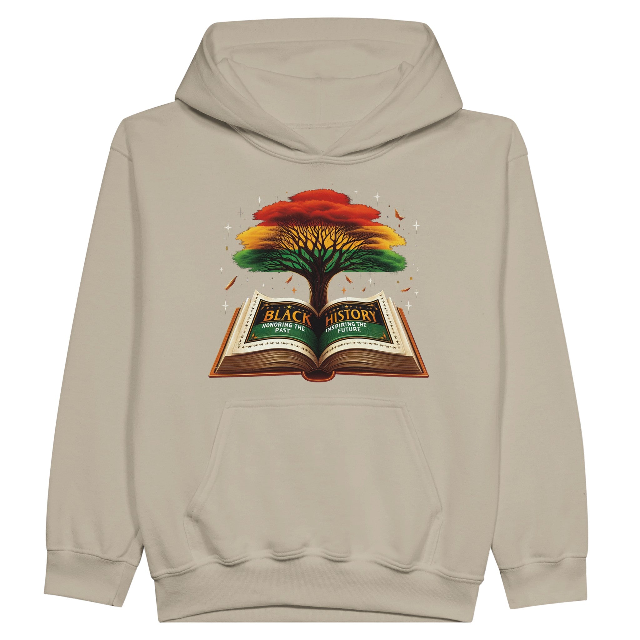 Black History Book & Tree Hoodie For Kids - Prideful Roots