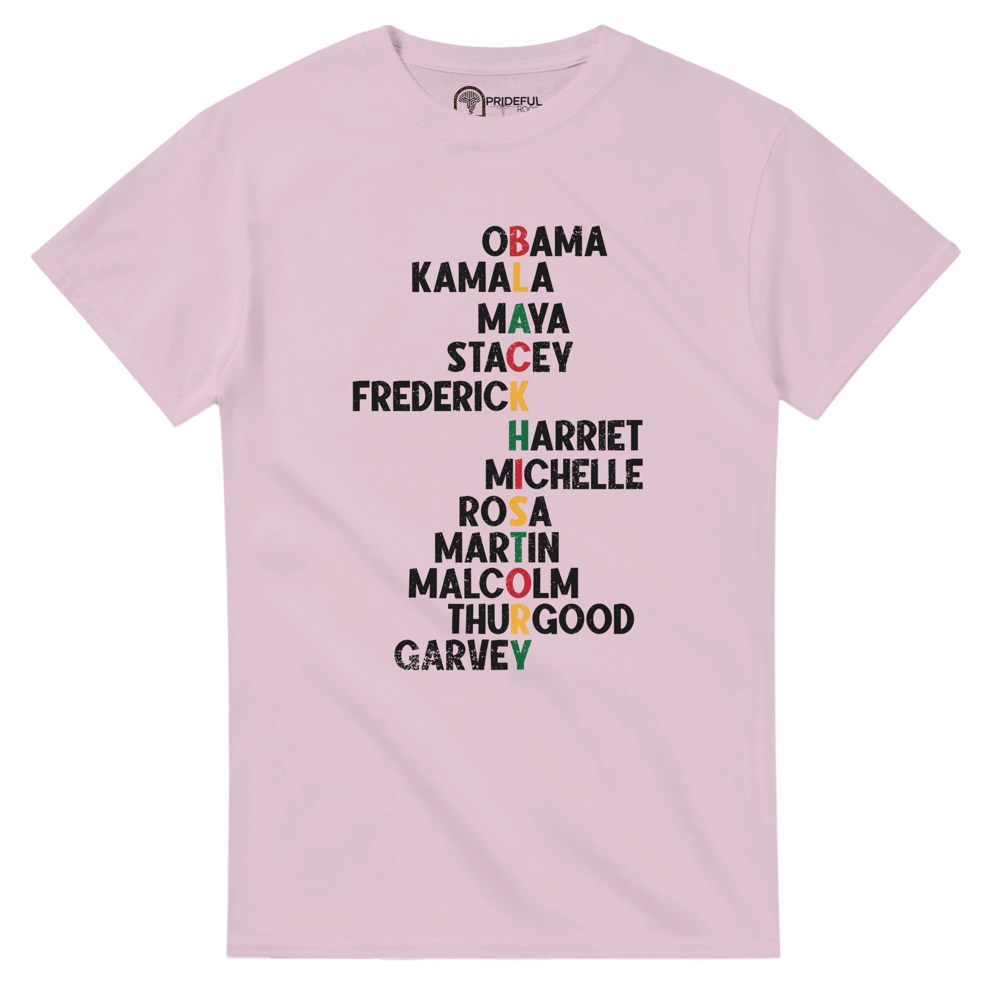Black History Icons - Obama Kamala Maya Stacey T-shirt For Men & Women - Prideful Roots