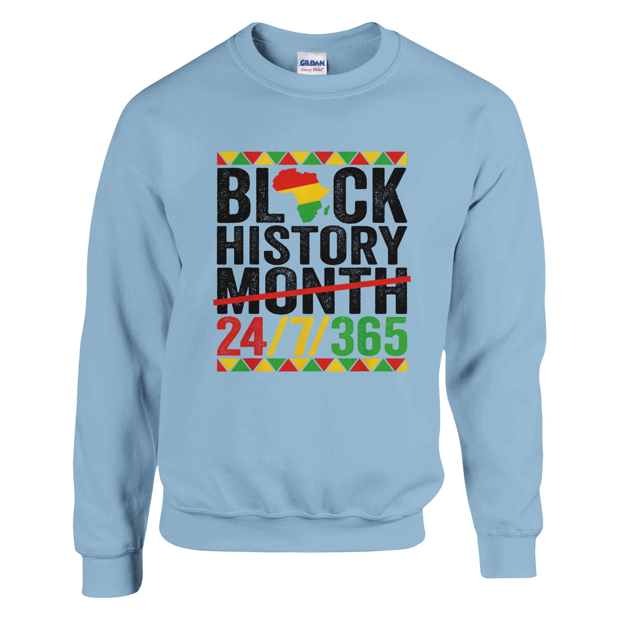 Black History Month 24/7/365 Sweatshirt For Men & Women - Prideful Roots
