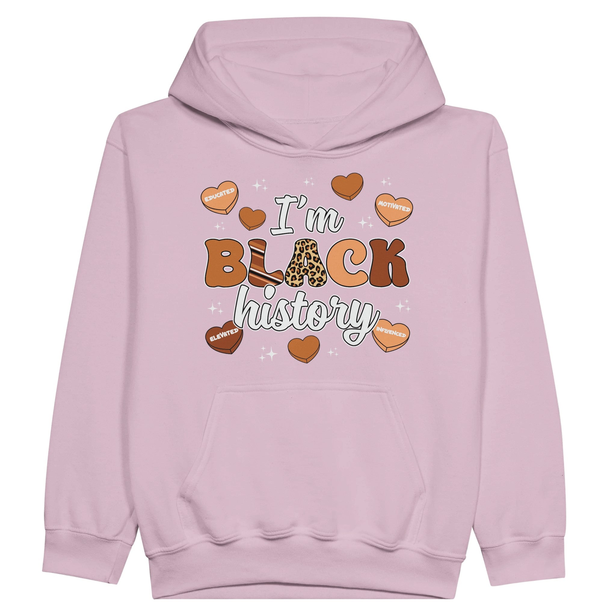 I'm Black History Chocolate Hoodie For Kids - Prideful Roots