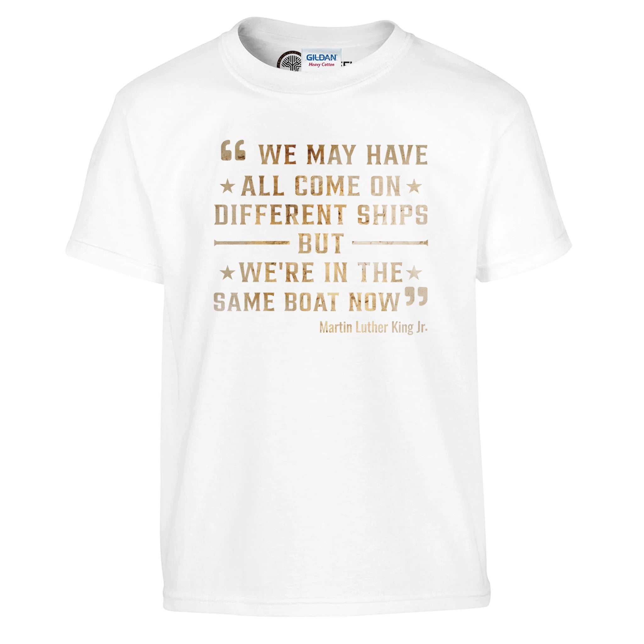 United We Sail: MLK's Message T-shirt For Kids - Prideful Roots