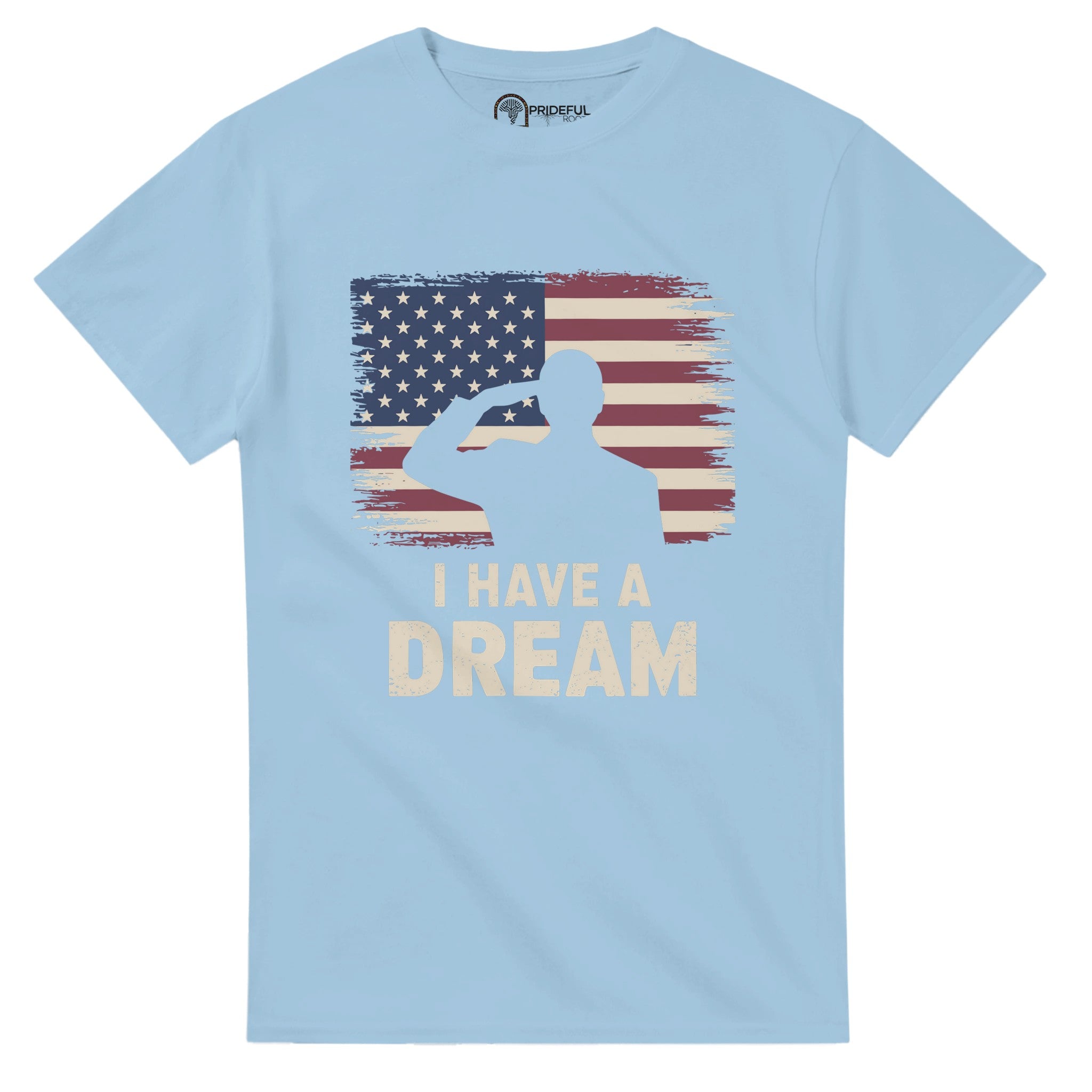 Patriot's Salute to MLK's Dream T-shirt For Men & Women - Prideful Roots