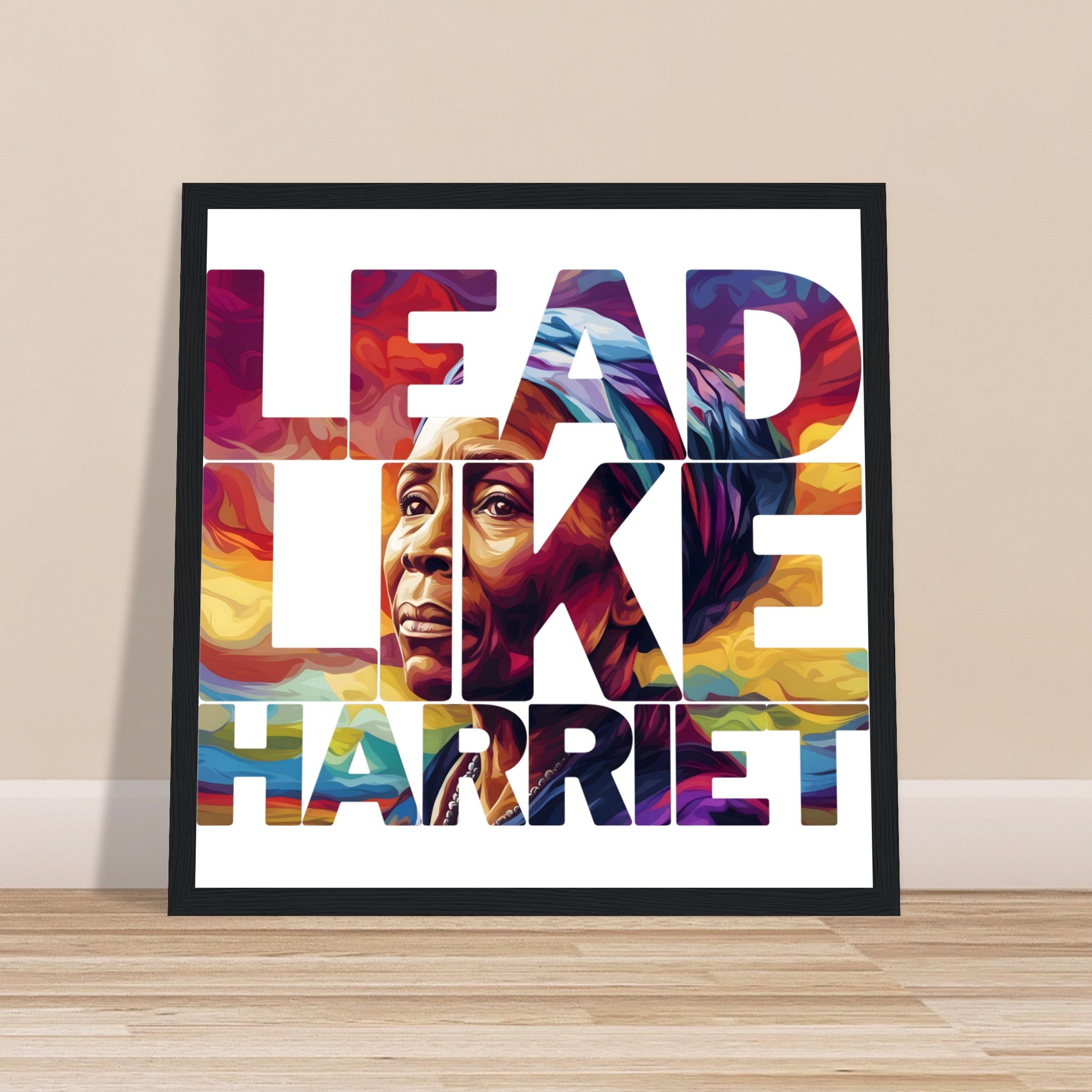 Lead Like Harriet | Black History Wall Art – Framed, Unframed, or Magnetic Hanger - Prideful Roots