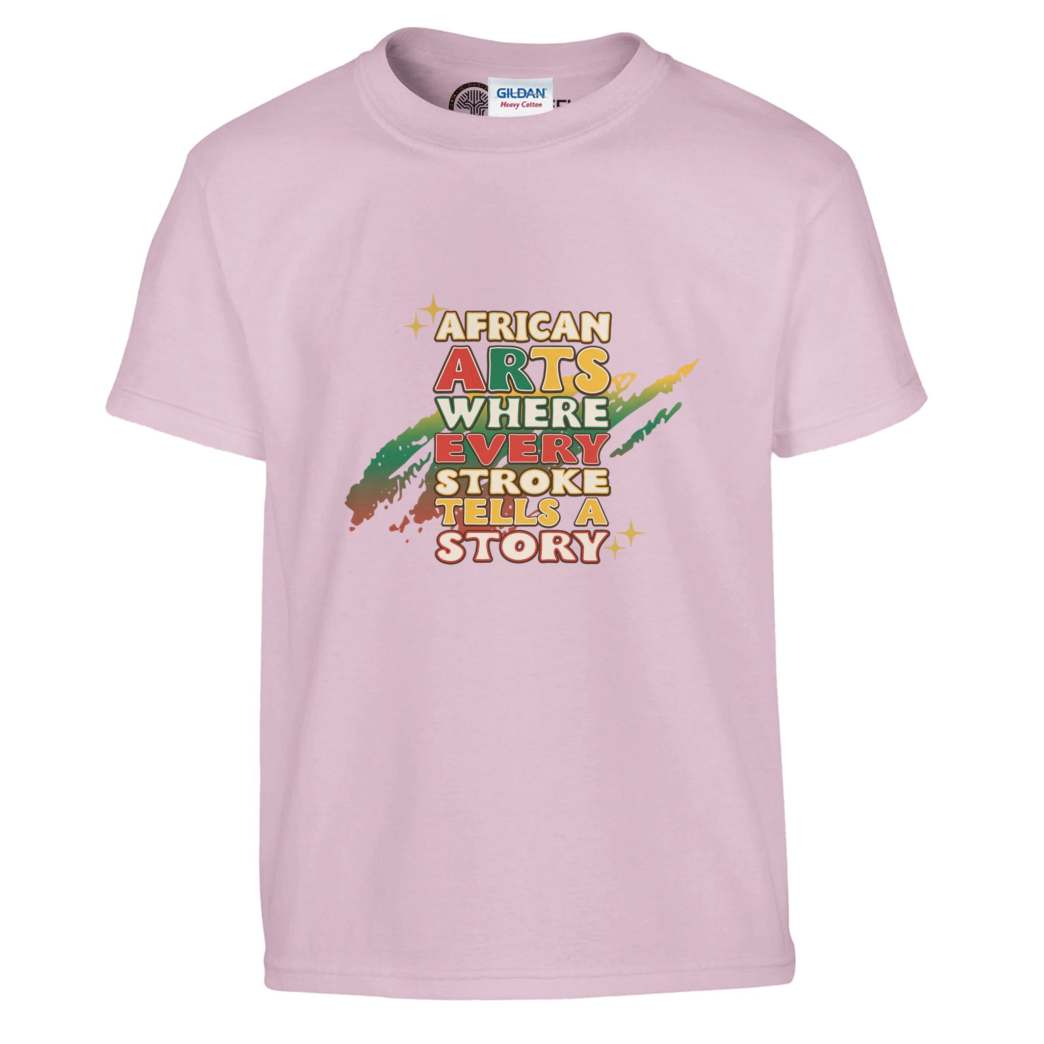 African Arts: Where Every Stroke Tells a Story T-shirt For Kids - Prideful Roots
