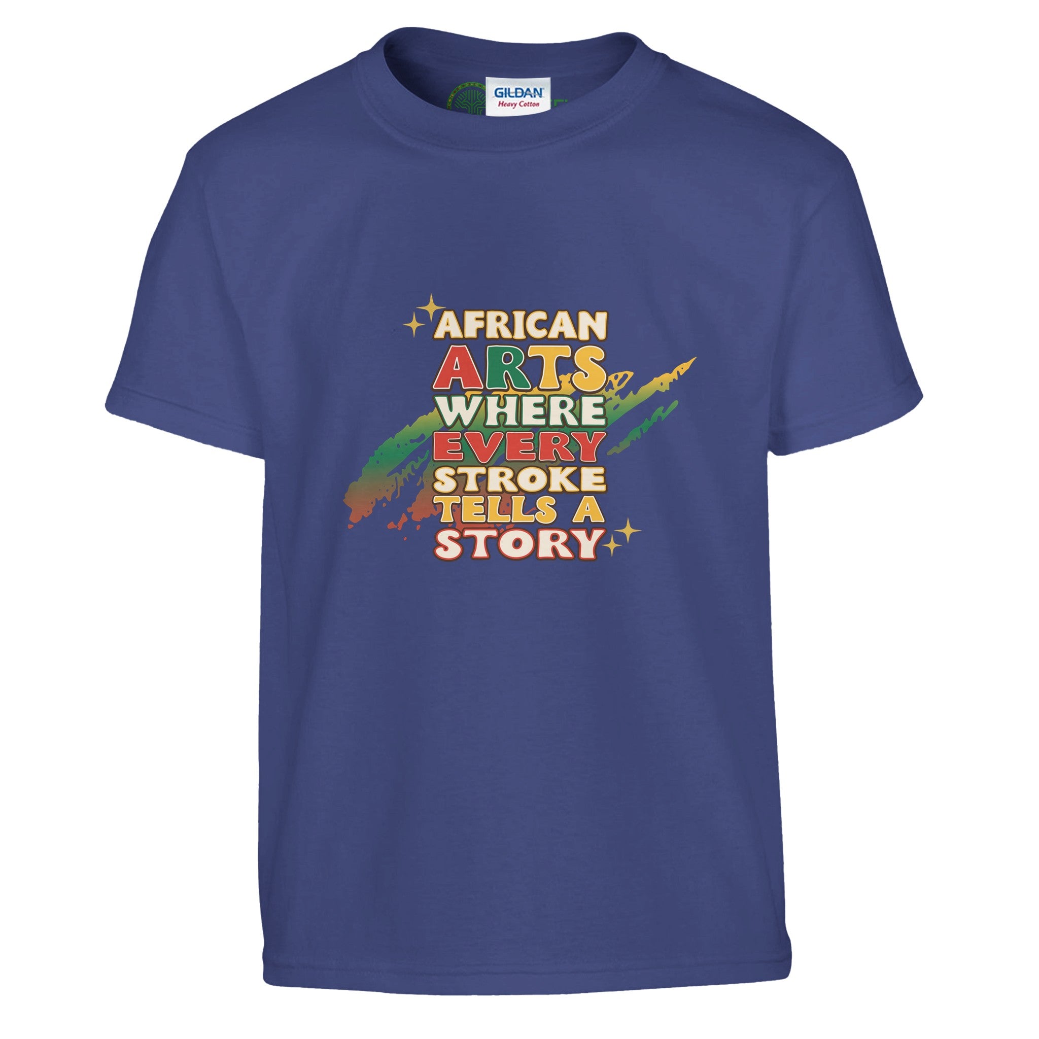 African Arts: Where Every Stroke Tells a Story T-shirt For Kids - Prideful Roots