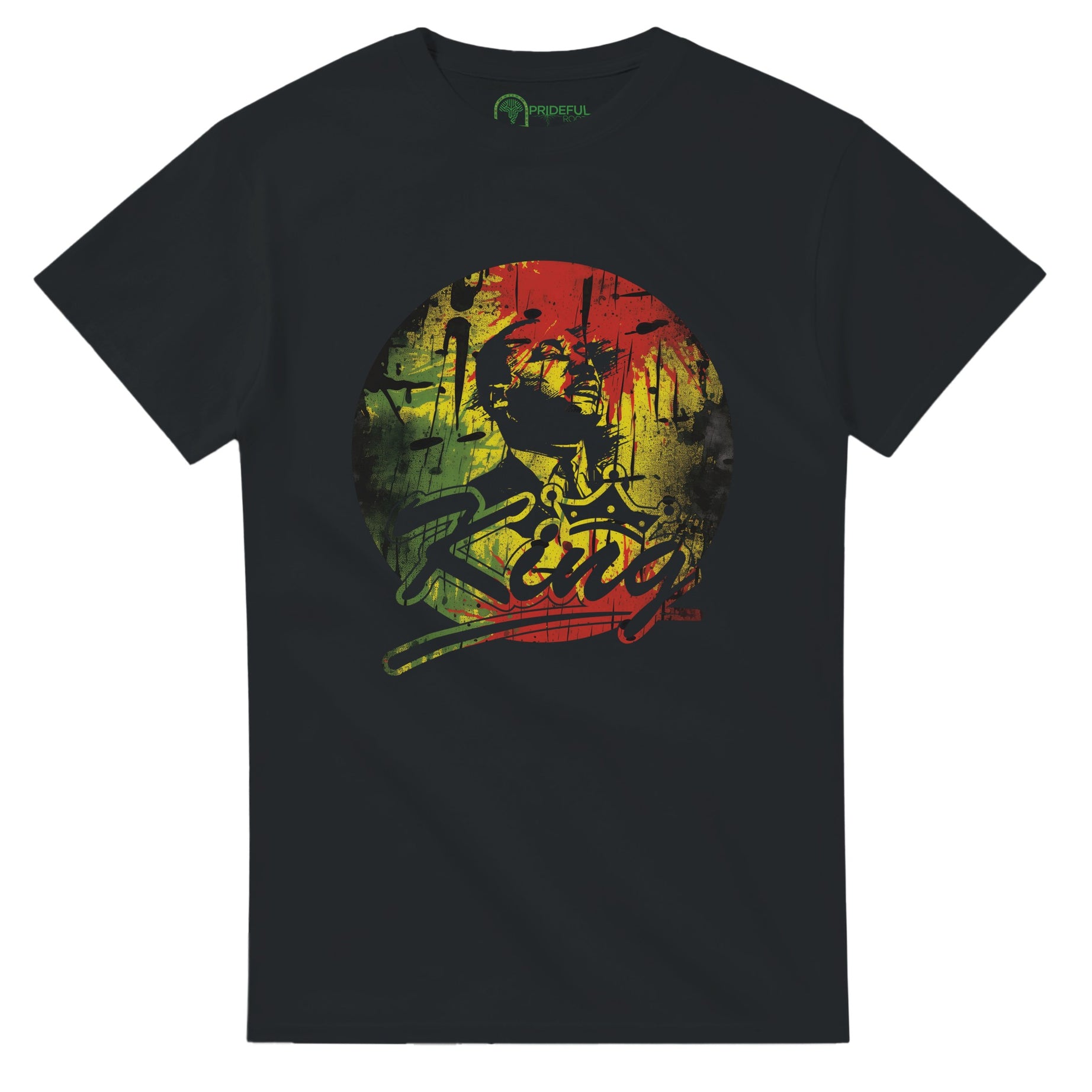 King Legacy Bold Rasta | Black History Icon T-shirt For Men & Women - Prideful Roots