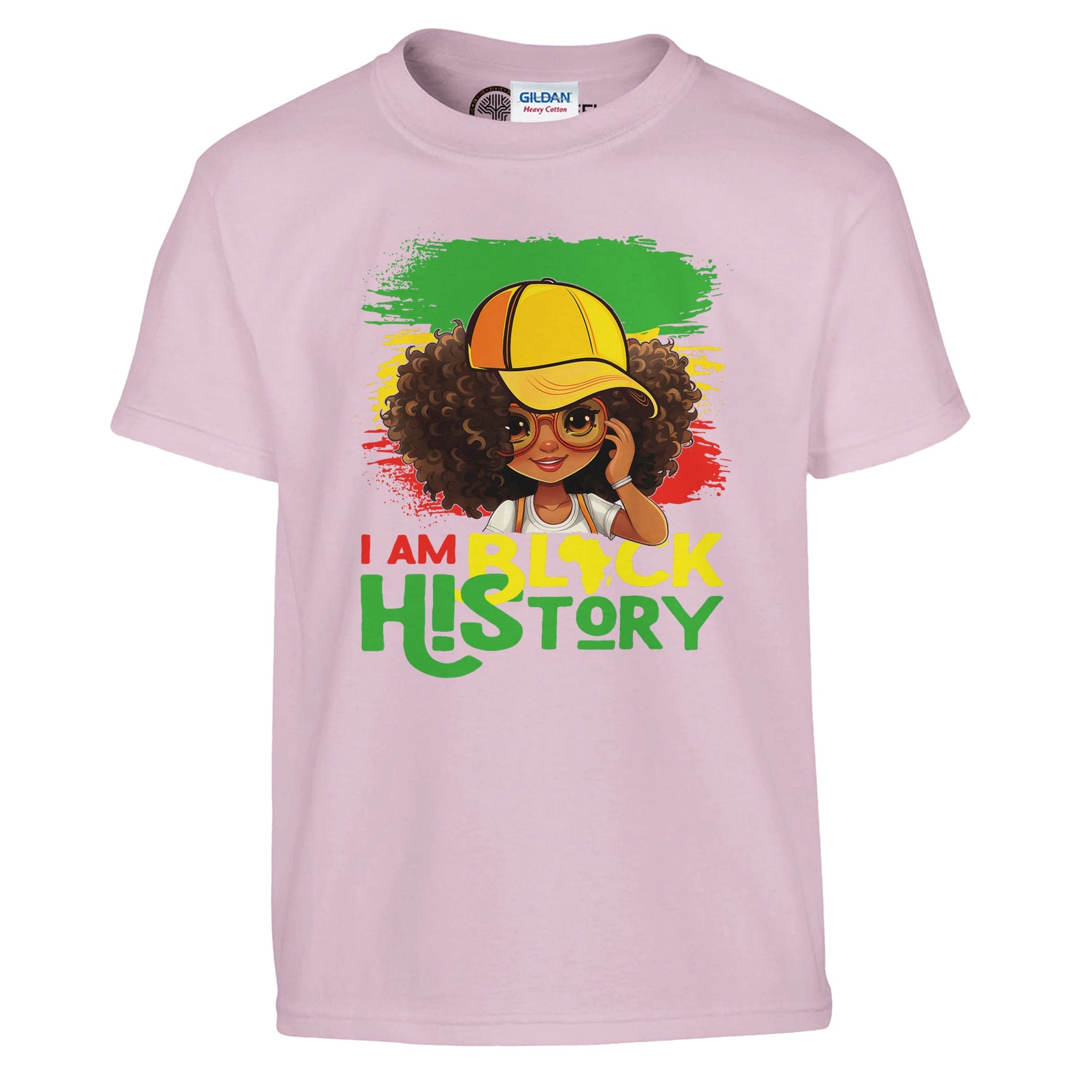 I Am Black History Black Girl T-shirt For Kids - Prideful Roots