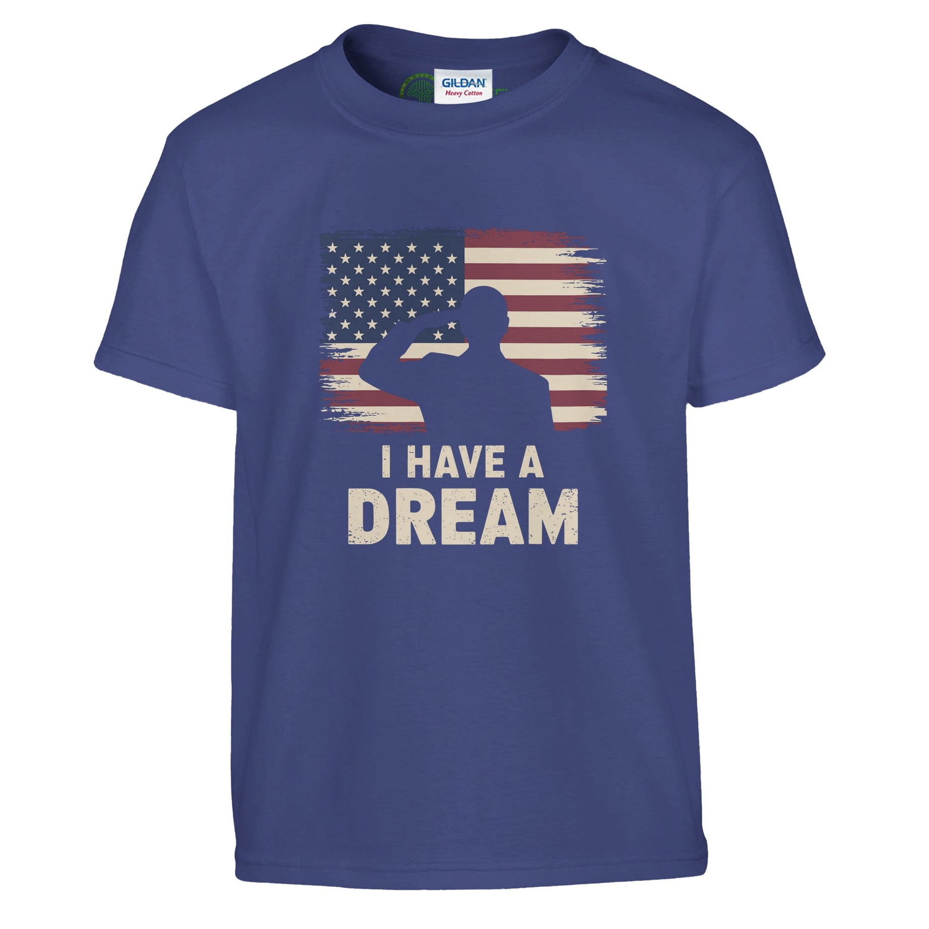 Patriot's Salute to MLK's Dream T-shirt For Kids - Prideful Roots
