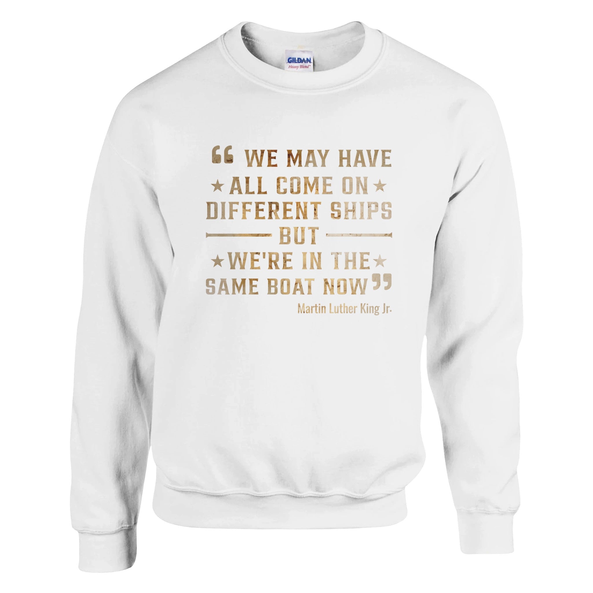 United We Sail: MLK's Message Sweatshirt For Men & Women - Prideful Roots