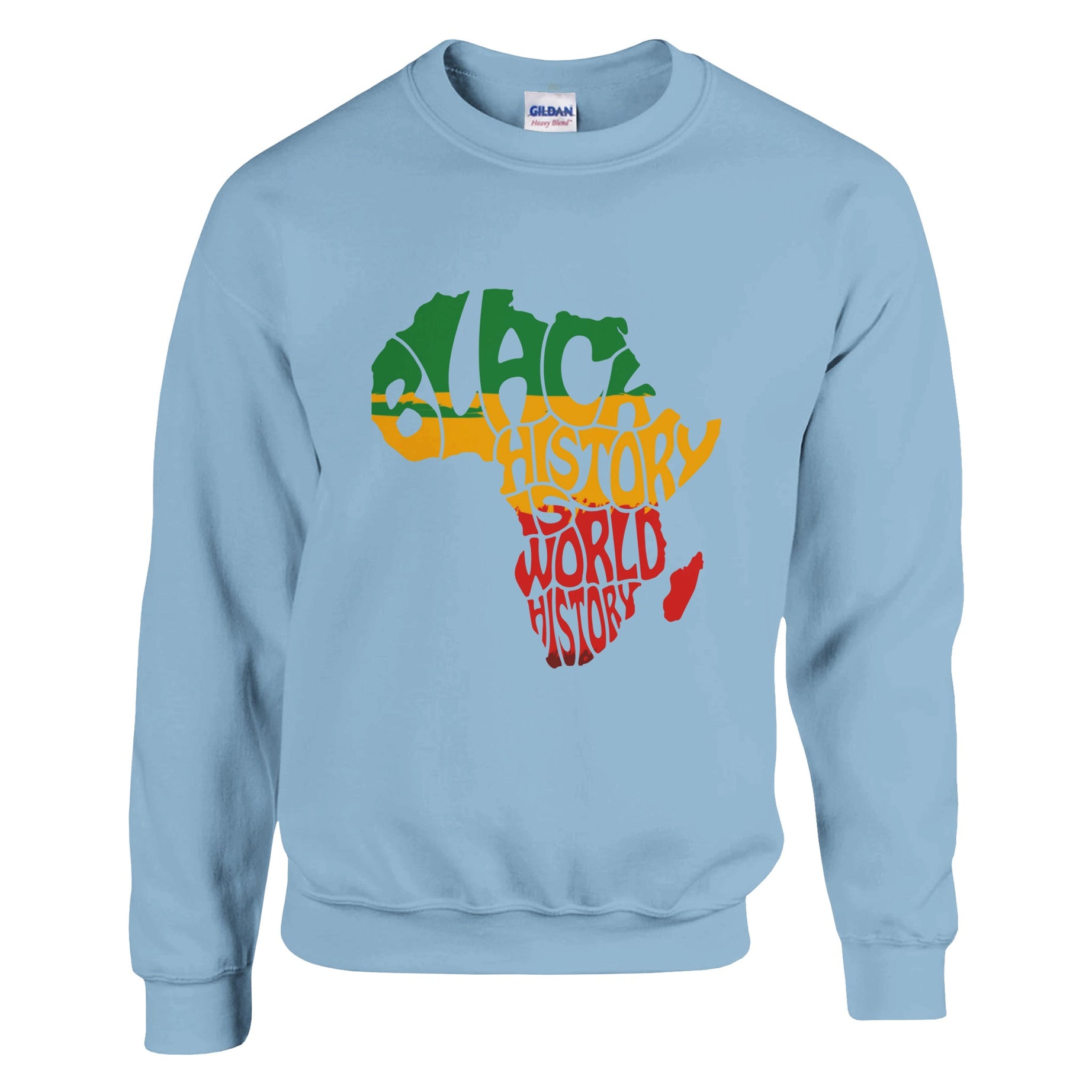 Black History is World History Africa Map Sweatshirt For Men & Women - Prideful Roots
