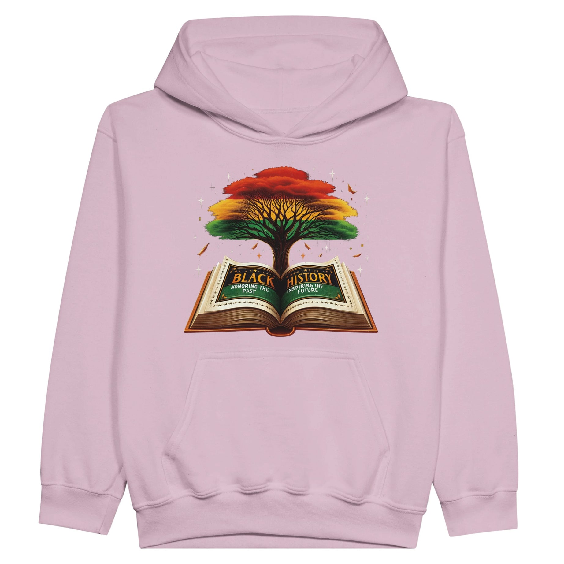 Black History Book & Tree Hoodie For Kids - Prideful Roots