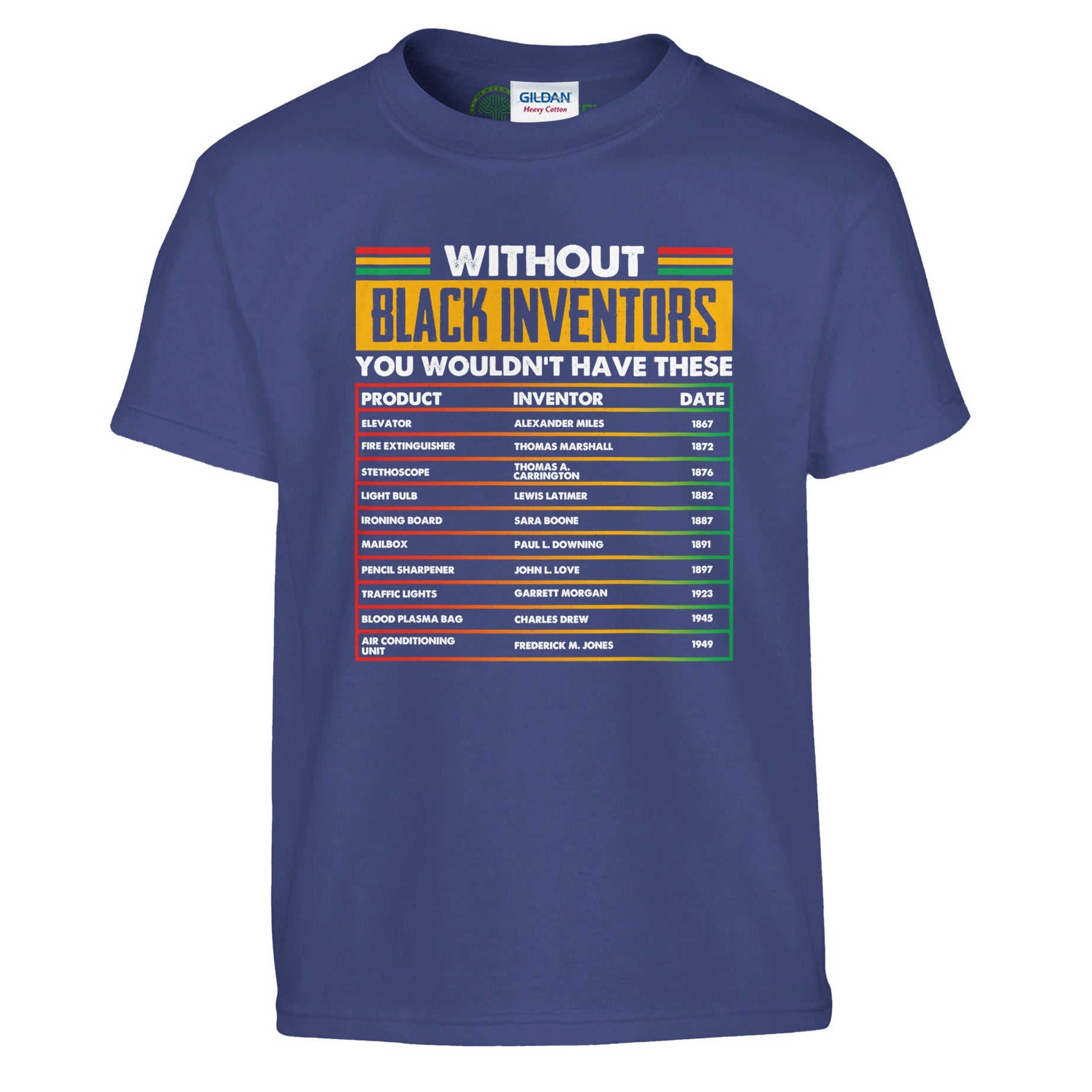 Without Black Inventors T-shirt For Kids - Prideful Roots
