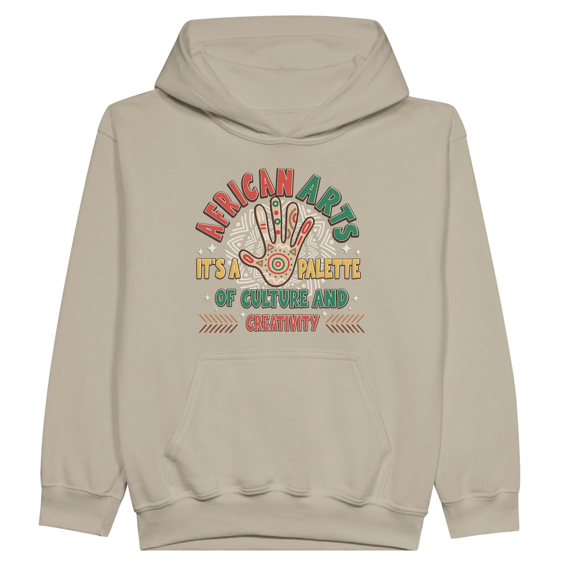 African Arts: Palette of Culture and Creativity Hoodie For Kids - Prideful Roots
