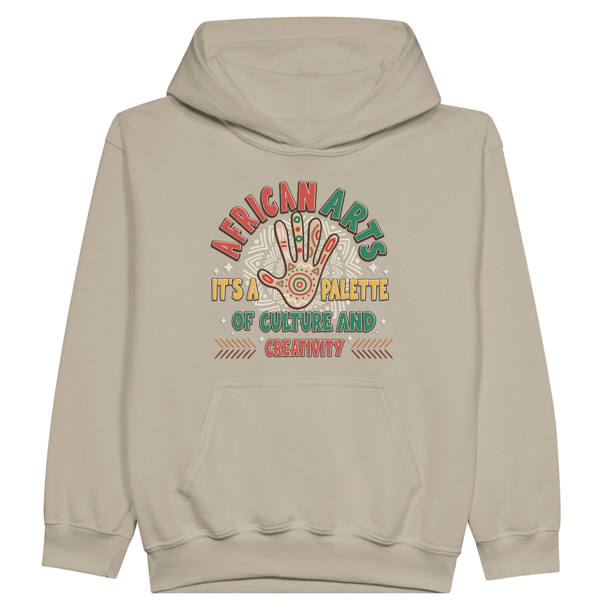 African Arts: Palette of Culture and Creativity Hoodie For Kids - Prideful Roots