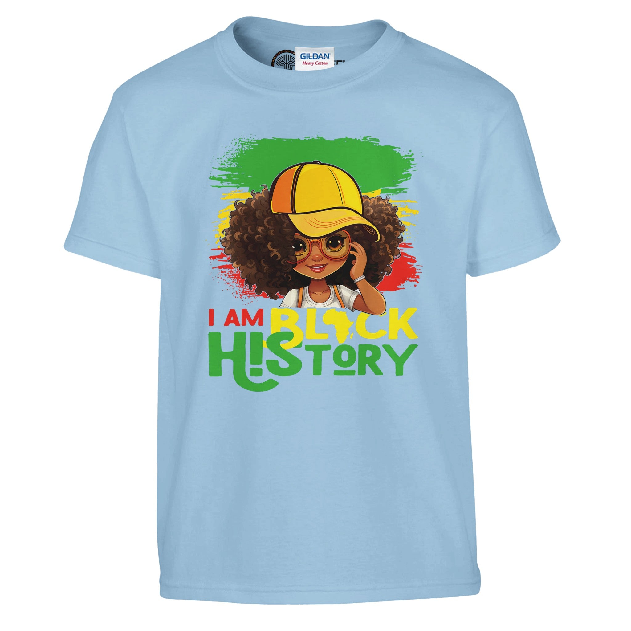I Am Black History Black Girl T-shirt For Kids - Prideful Roots