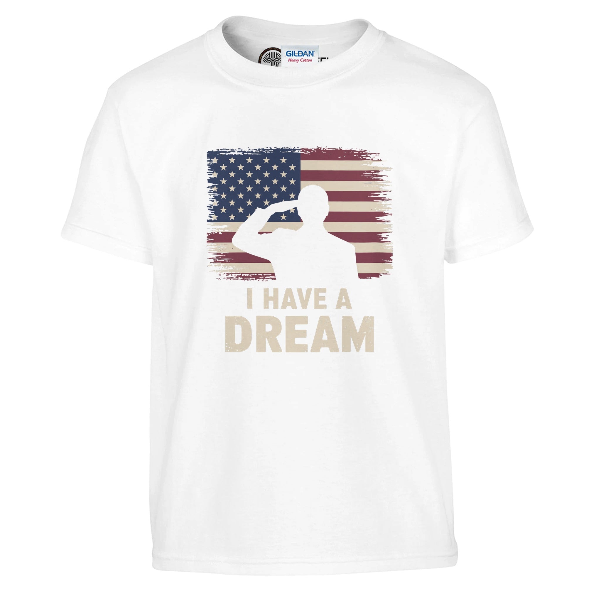 Patriot's Salute to MLK's Dream T-shirt For Kids - Prideful Roots