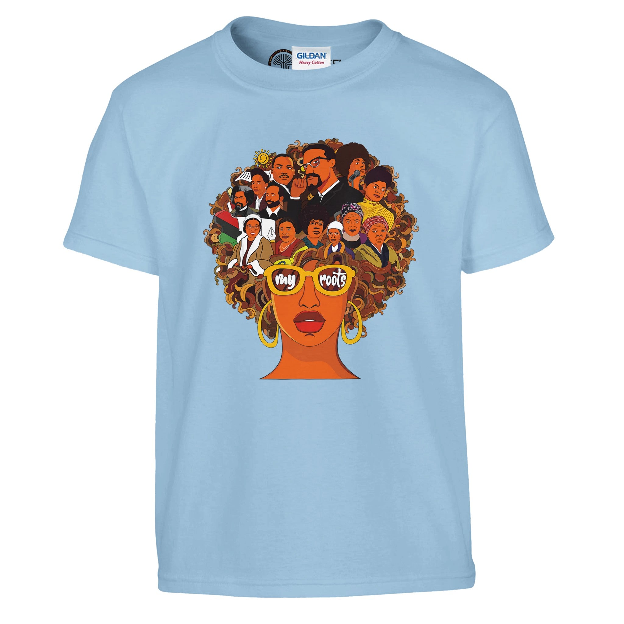 My Roots | Black History Icons T-shirt For Kids - Prideful Roots