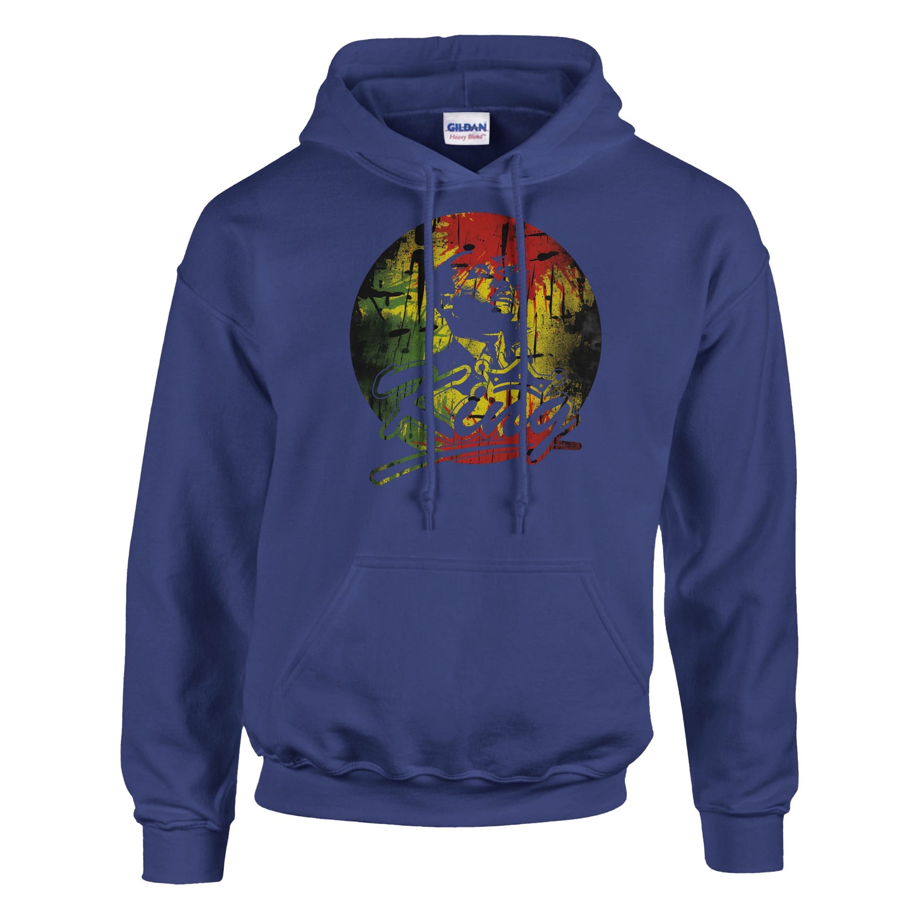 King Legacy Bold Rasta | Black History Icon Hoodie For Men & Women - Prideful Roots