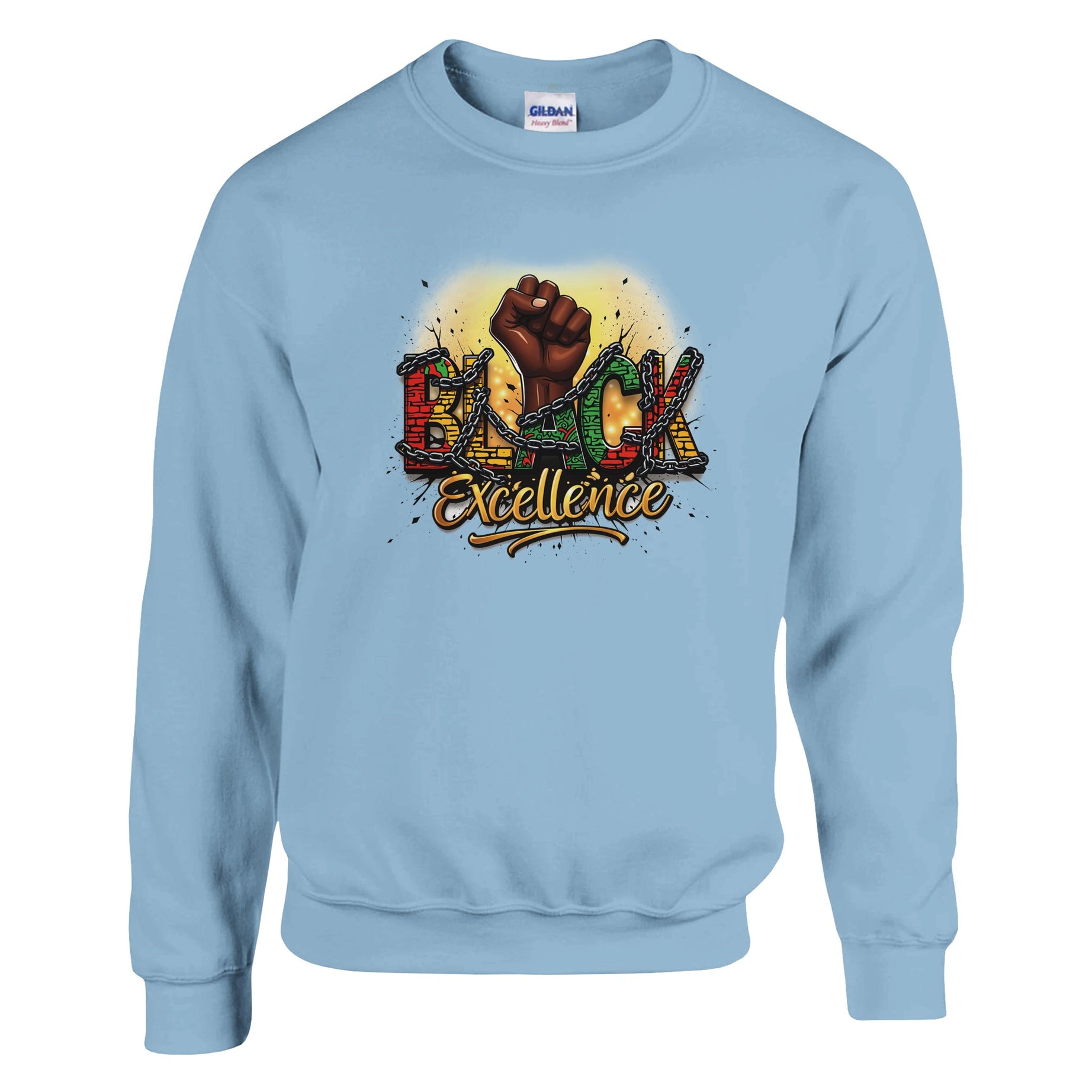 Black Excellence: Breaking Chains | Black History Month Sweatshirt For Men & Women - Prideful Roots