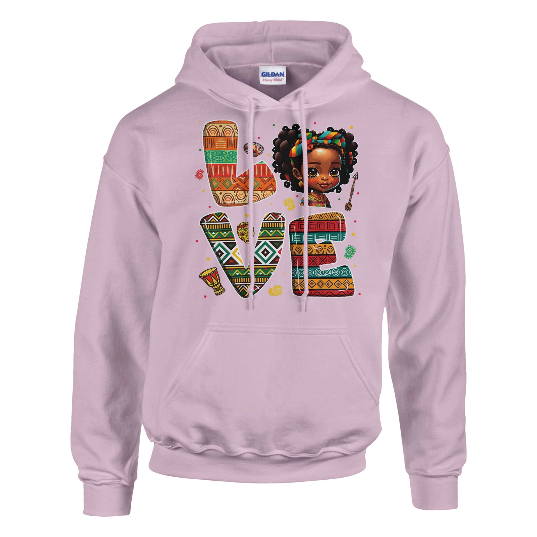"Love" Afro Girl Vibes Hoodie For Men & Women - Prideful Roots
