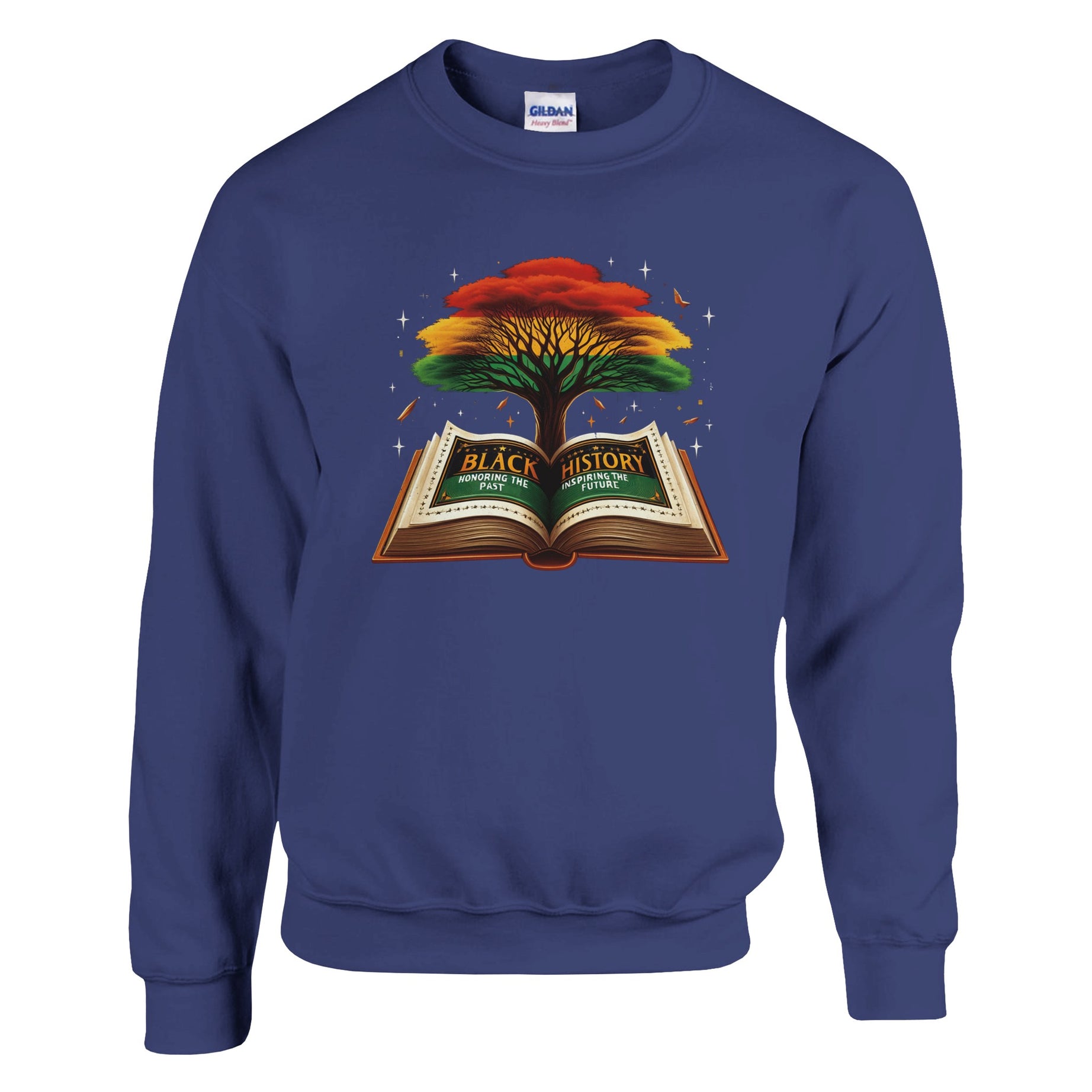 Black History Book & Tree Sweatshirt For Men & Women - Prideful Roots
