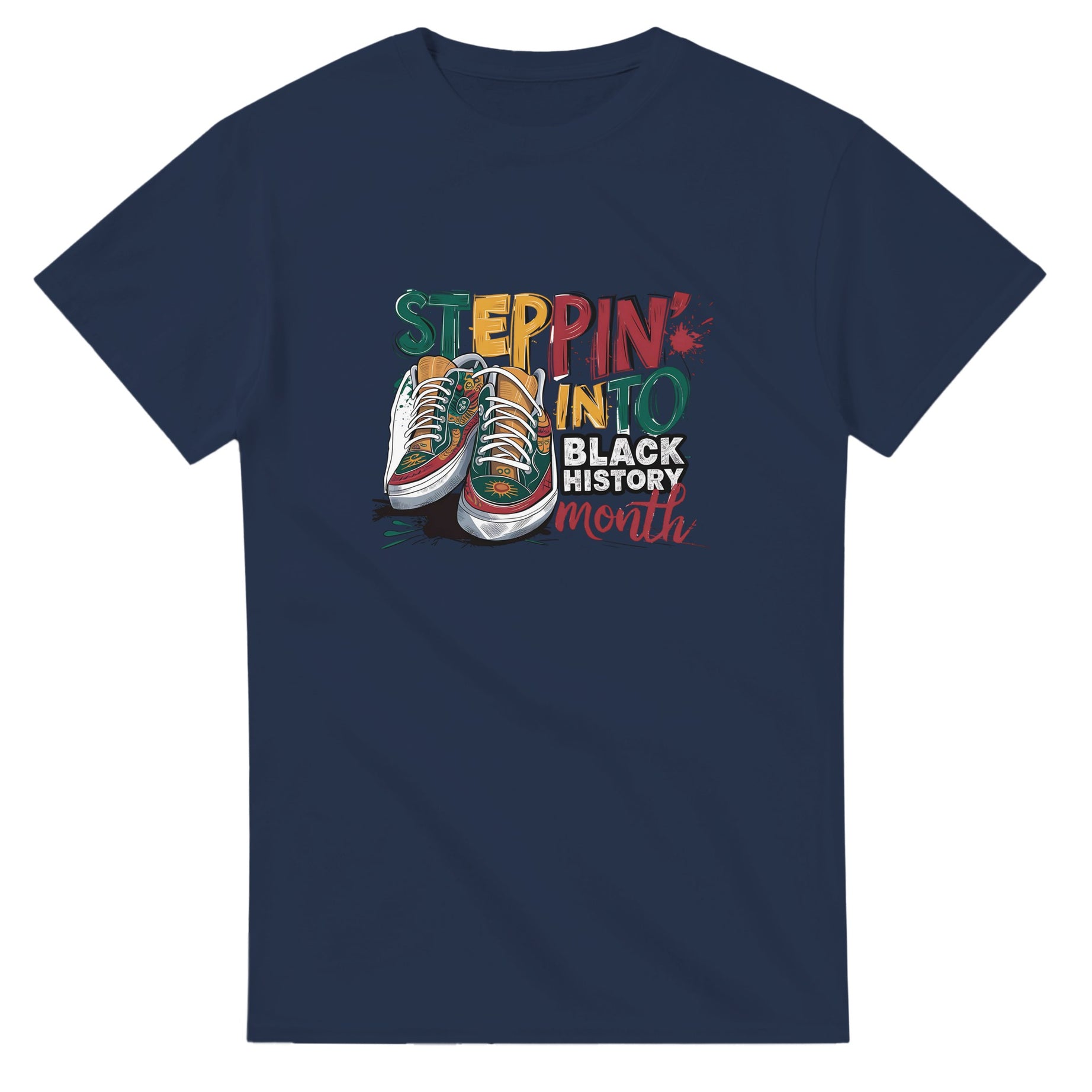 Stepping Into Black History Month T-shirt For Men & Women - Prideful Roots