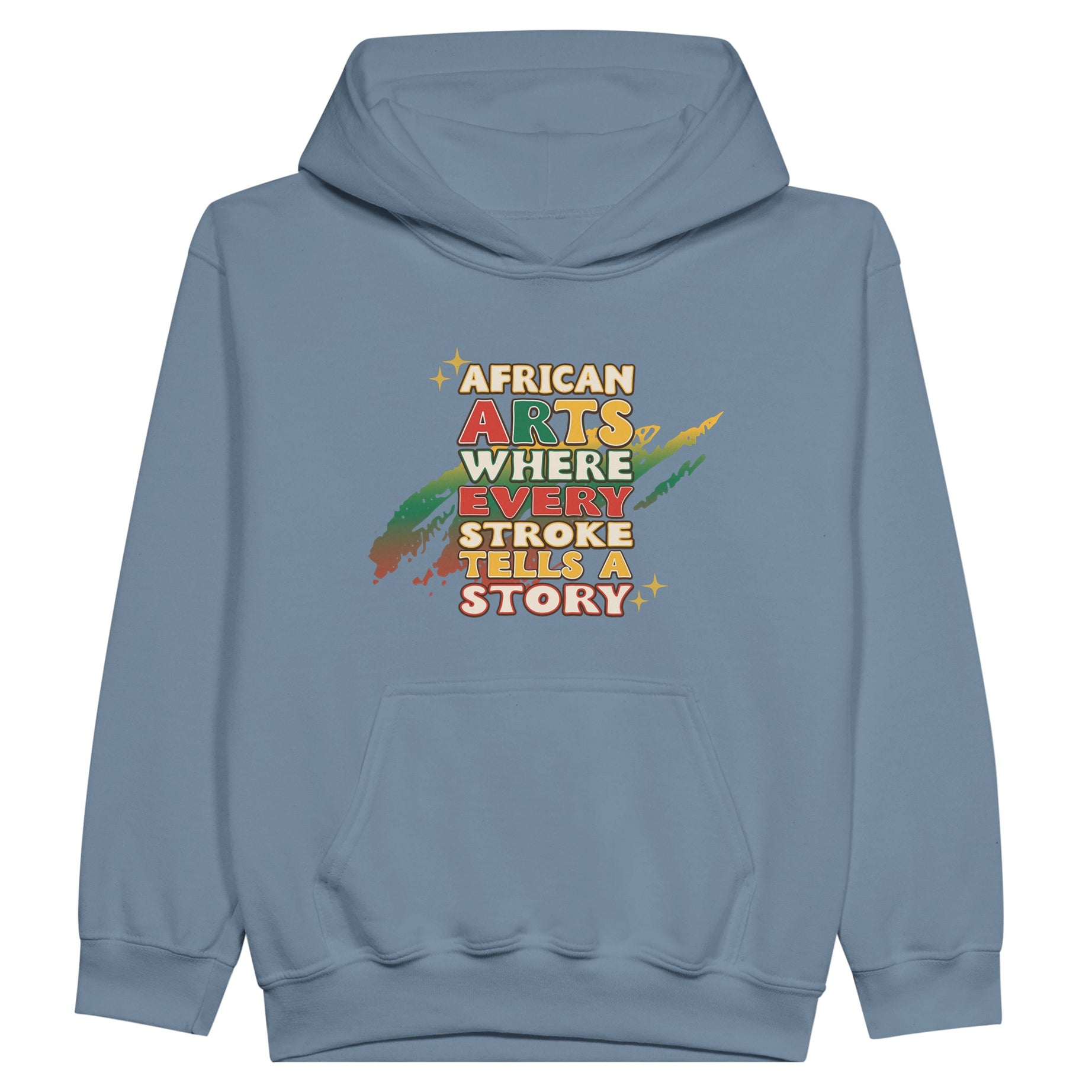 African Arts: Where Every Stroke Tells a Story Hoodie For Kids - Prideful Roots