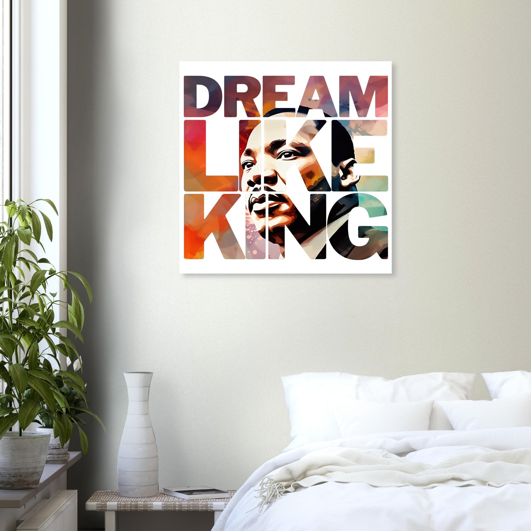 Dream Like King - Black History Premium Wooden Poster - Prideful Roots