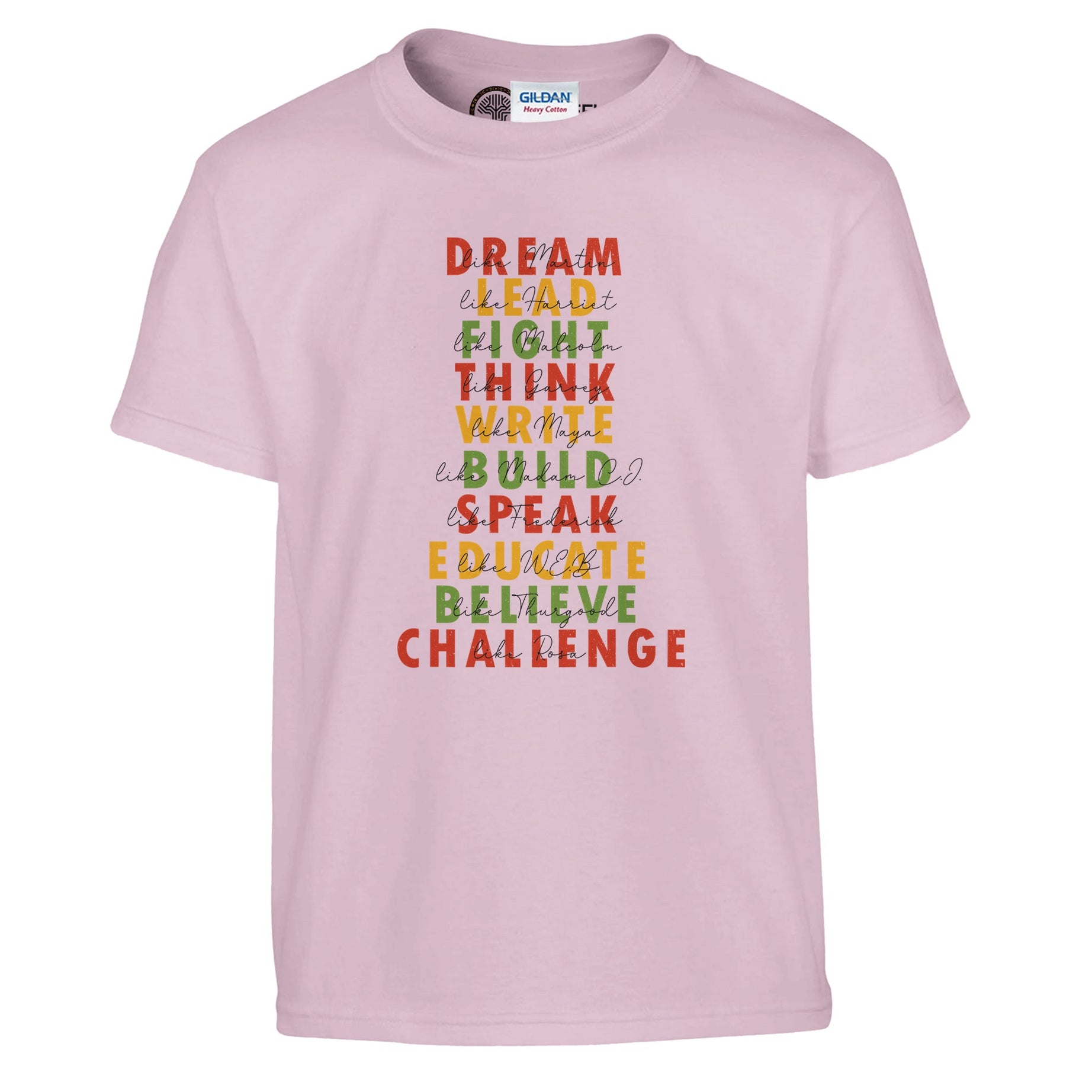 Great African American Leaders Black History Month T-shirt For Kids - Prideful Roots