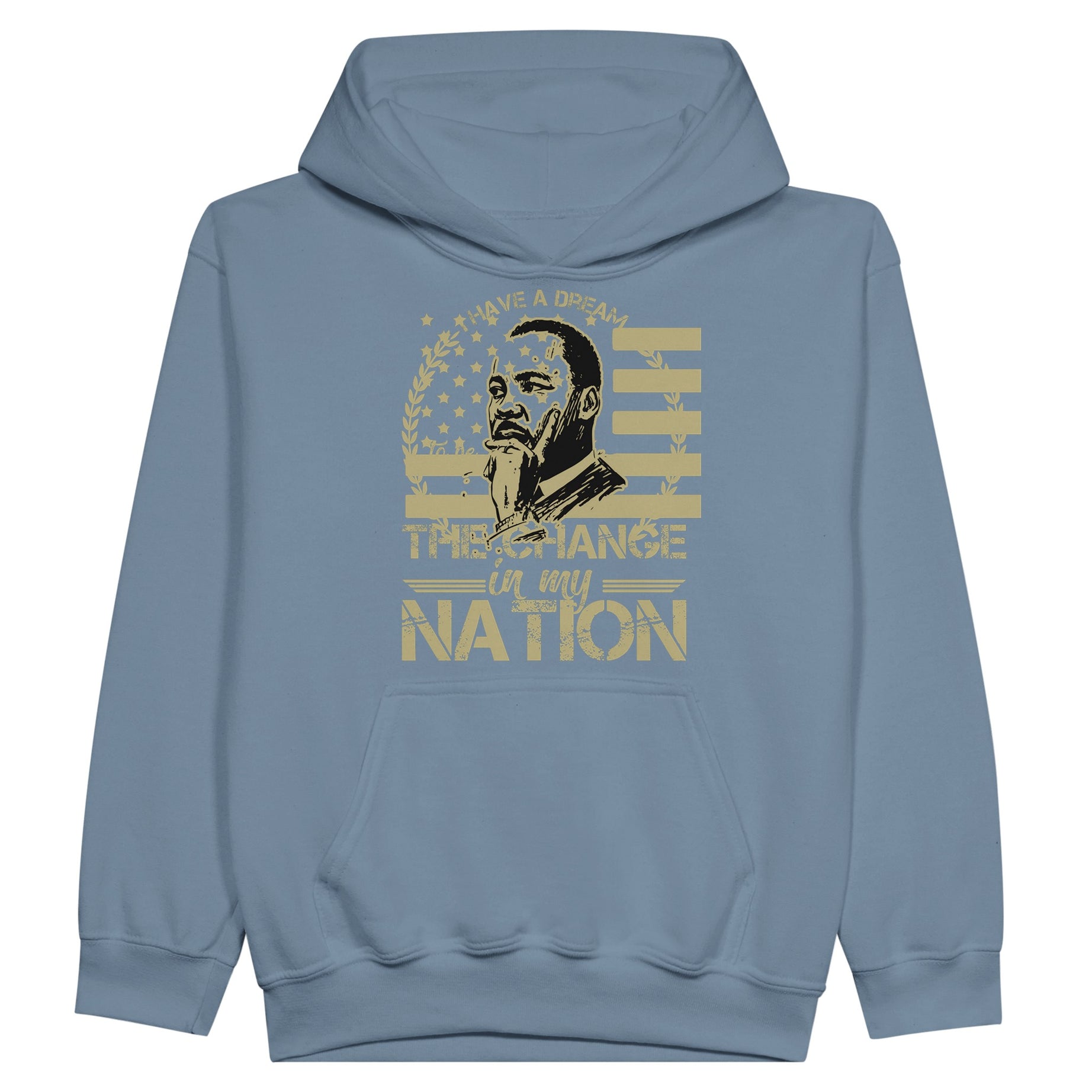 Be the Change Martin Luther King Jr. Hoodie For Kids - Prideful Roots