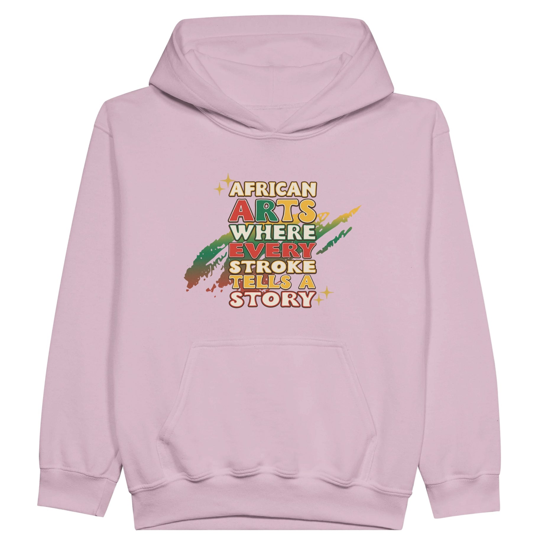 African Arts: Where Every Stroke Tells a Story Hoodie For Kids - Prideful Roots