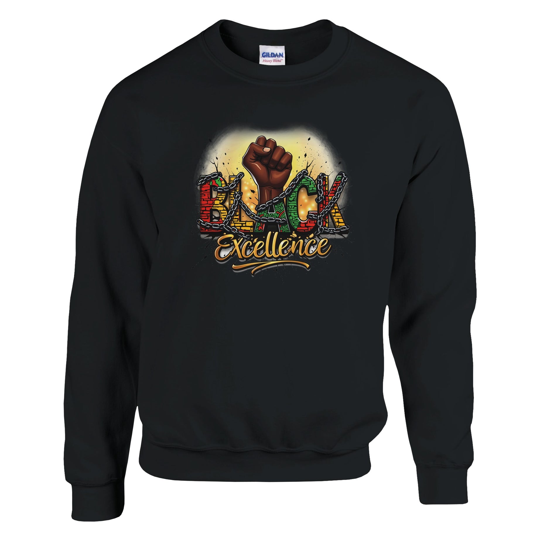 Black Excellence: Breaking Chains | Black History Month Sweatshirt For Men & Women - Prideful Roots