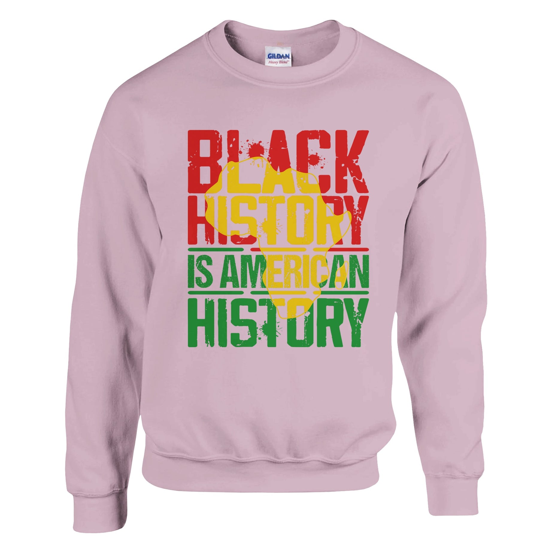 Black History is American History Africa Map Sweatshirt For Men & Women - Prideful Roots