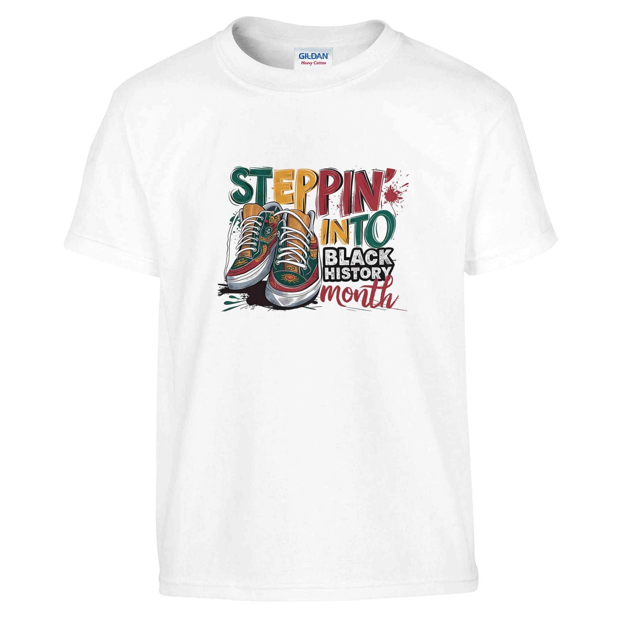 Stepping Into Black History Month T-shirt For Kids - Prideful Roots