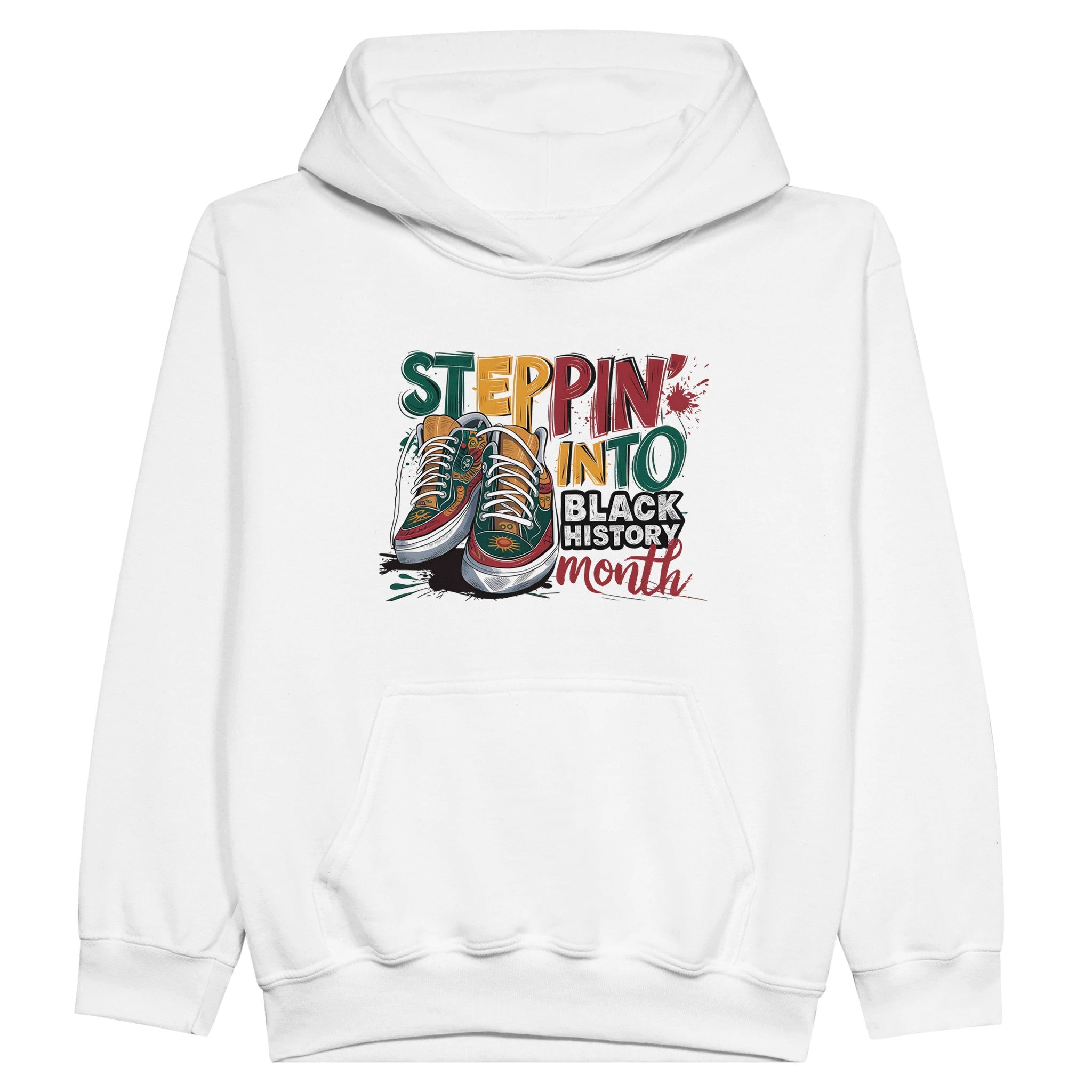 Stepping Into Black History Month Hoodie For Kids - Prideful Roots