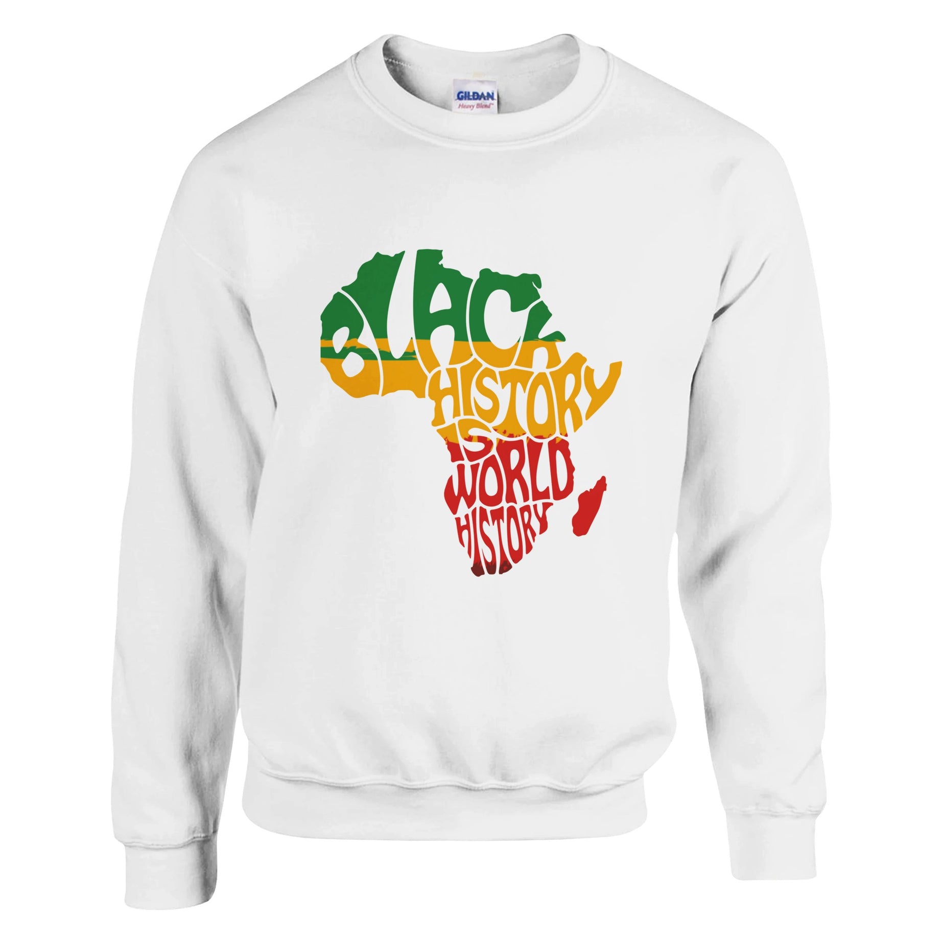 Black History is World History Africa Map Sweatshirt For Men & Women - Prideful Roots