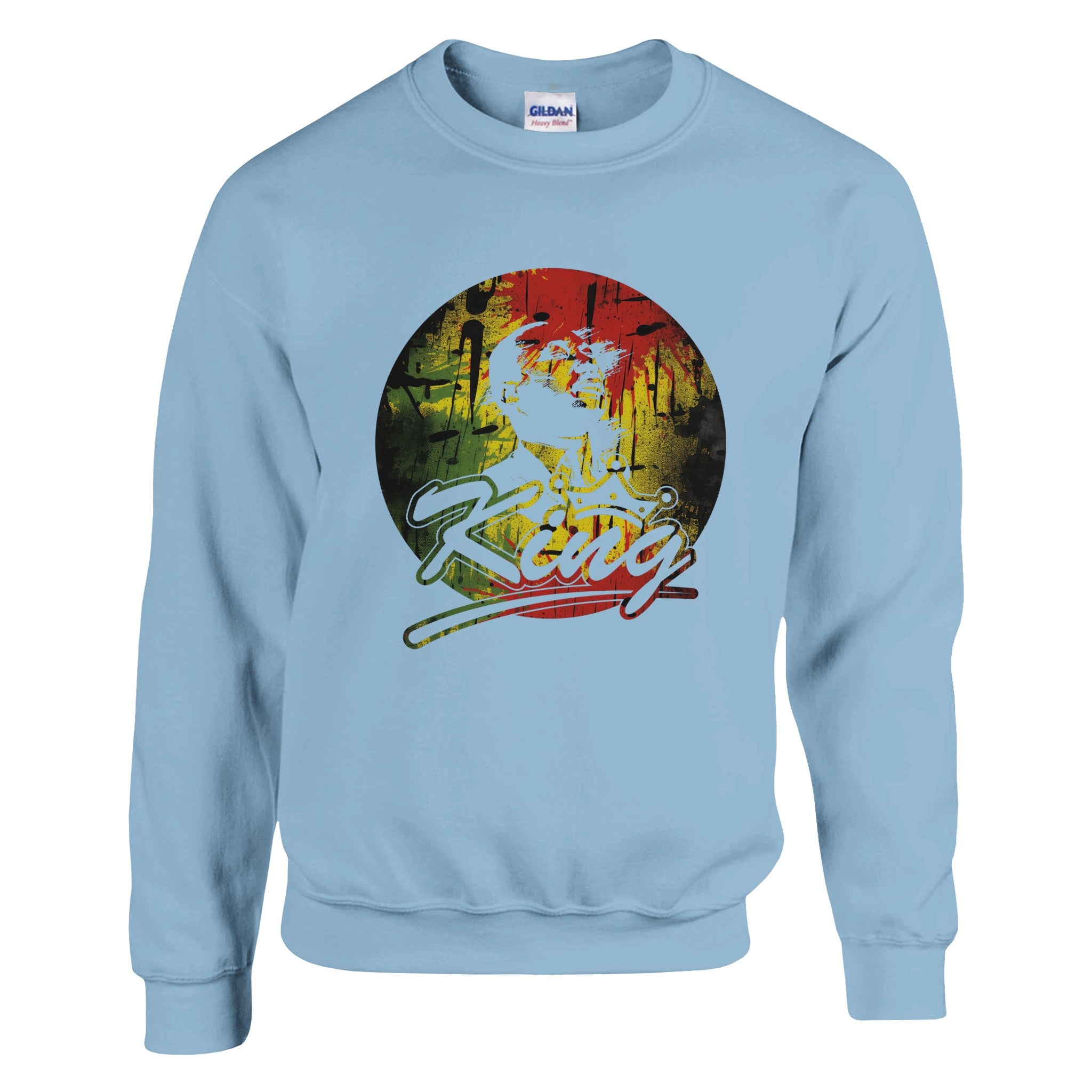 King Legacy Bold Rasta | Black History Icon Sweatshirt For Men & Women - Prideful Roots